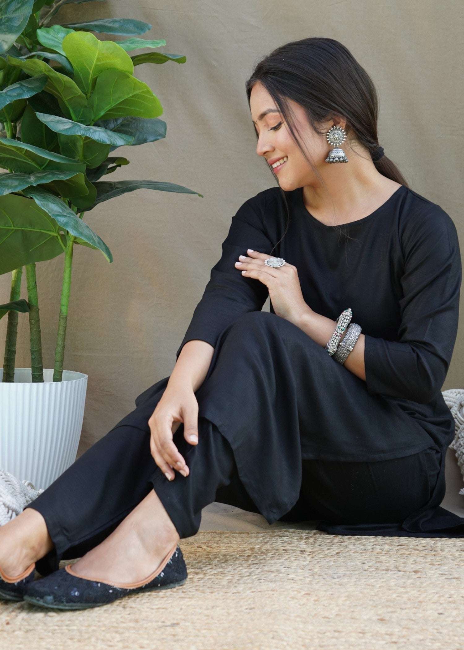 Zeekstore Black Basic Women 2pcs