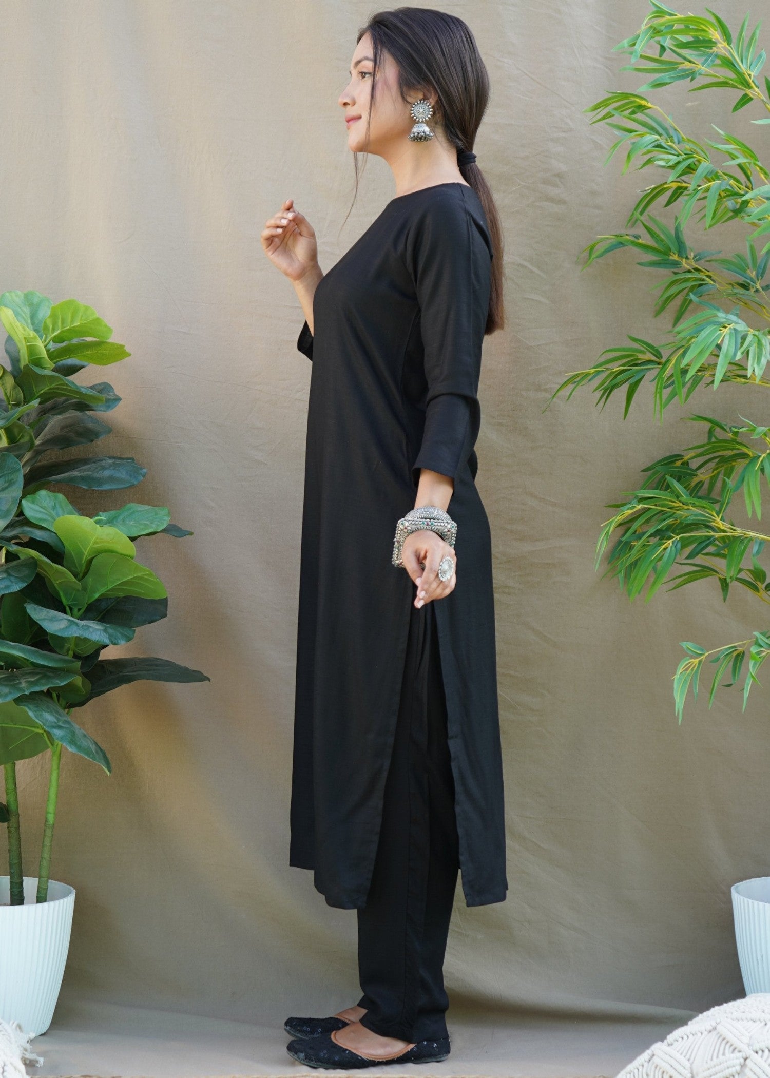 Zeekstore Black Basic Women 2pcs