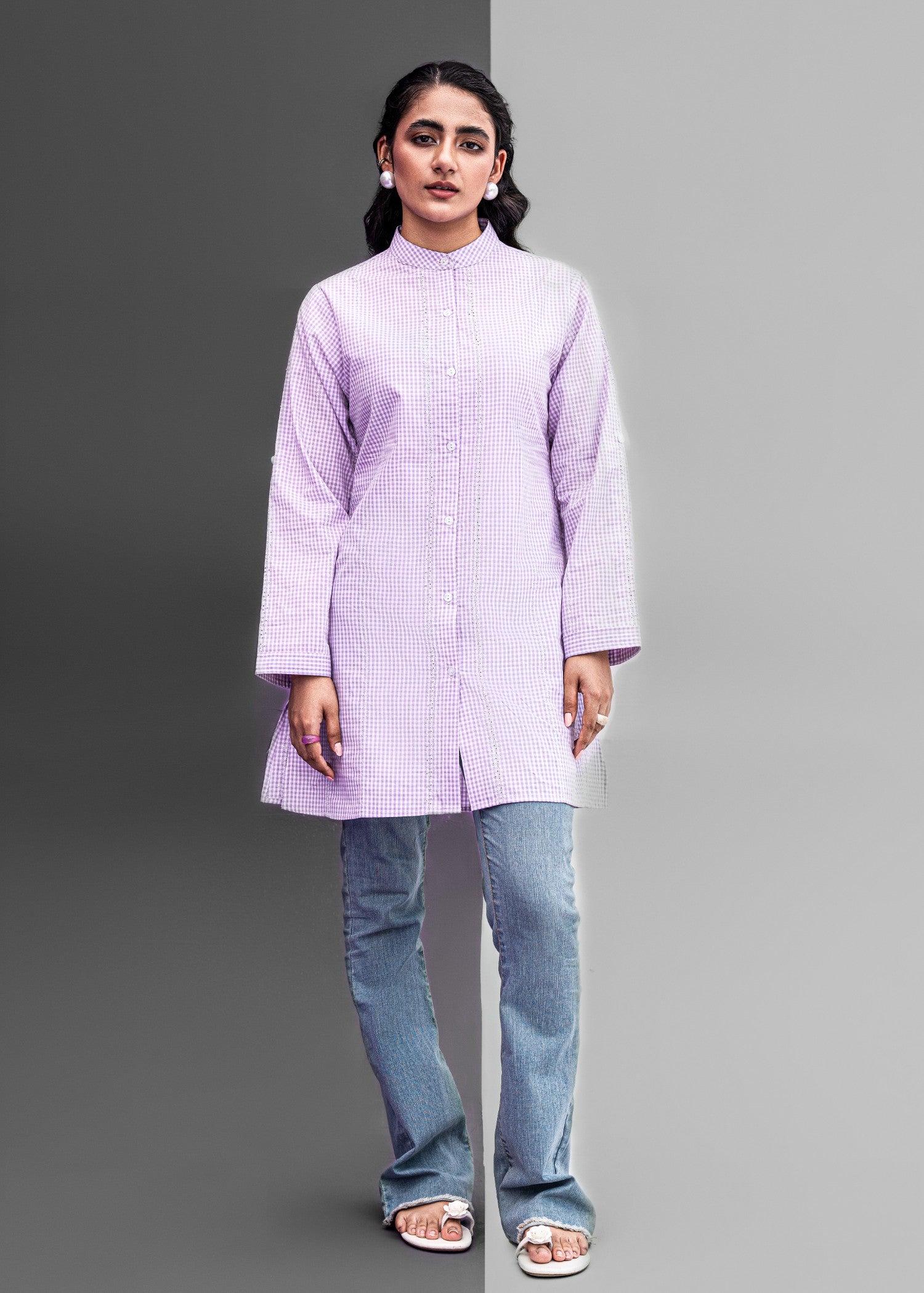 Flair 14 Lilac Kurti (Chicken Kari) Women 1pcs