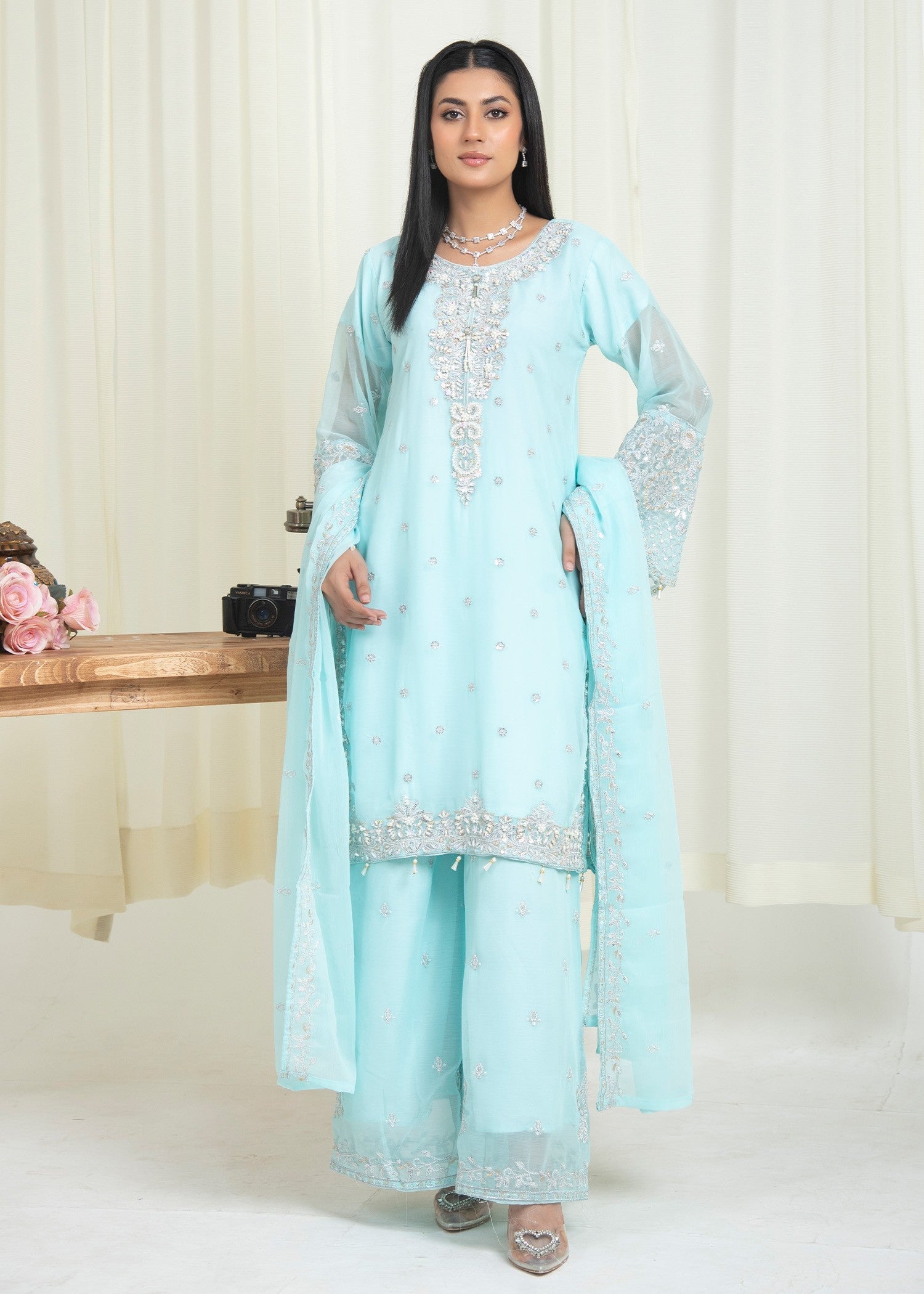 Rangoon Clothing Zehra Sky Women 3pcs