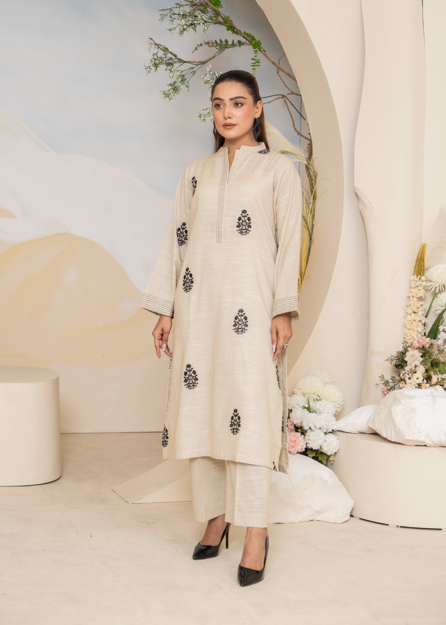 Yolo Pret Embroidered Khaddar W24 EMB 0023 Women 2pcs