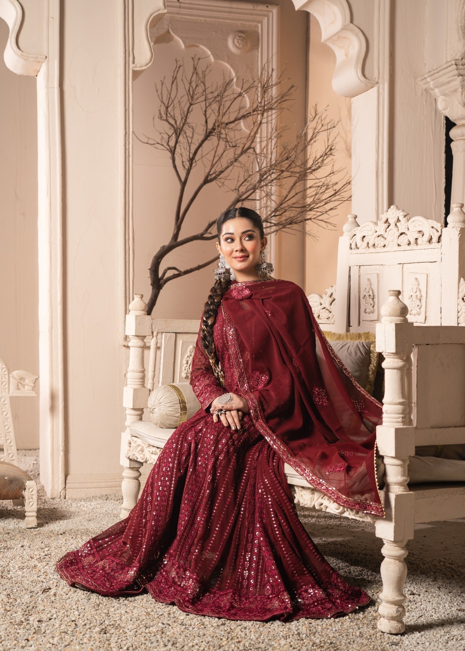 Abaan Zohan Zeno Maroon Women 3pcs