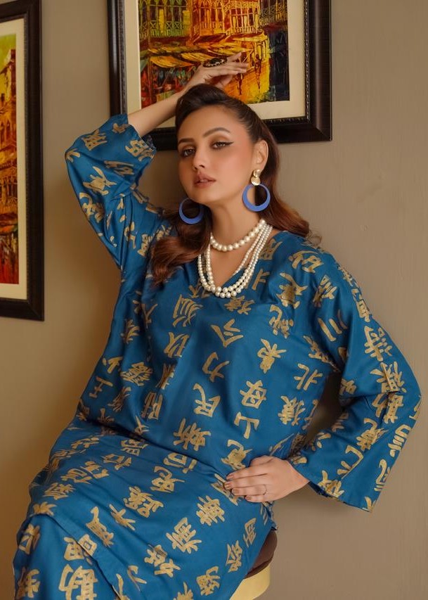 Gulposh OPAL (Stitched ) Blue Women 2pcs