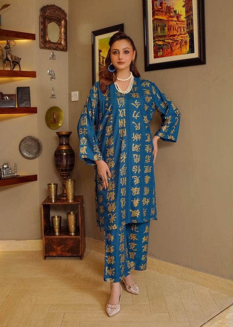 Gulposh OPAL (Stitched ) Blue Women 2pcs