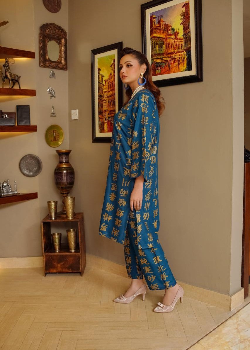 Gulposh OPAL (Stitched ) Blue Women 2pcs