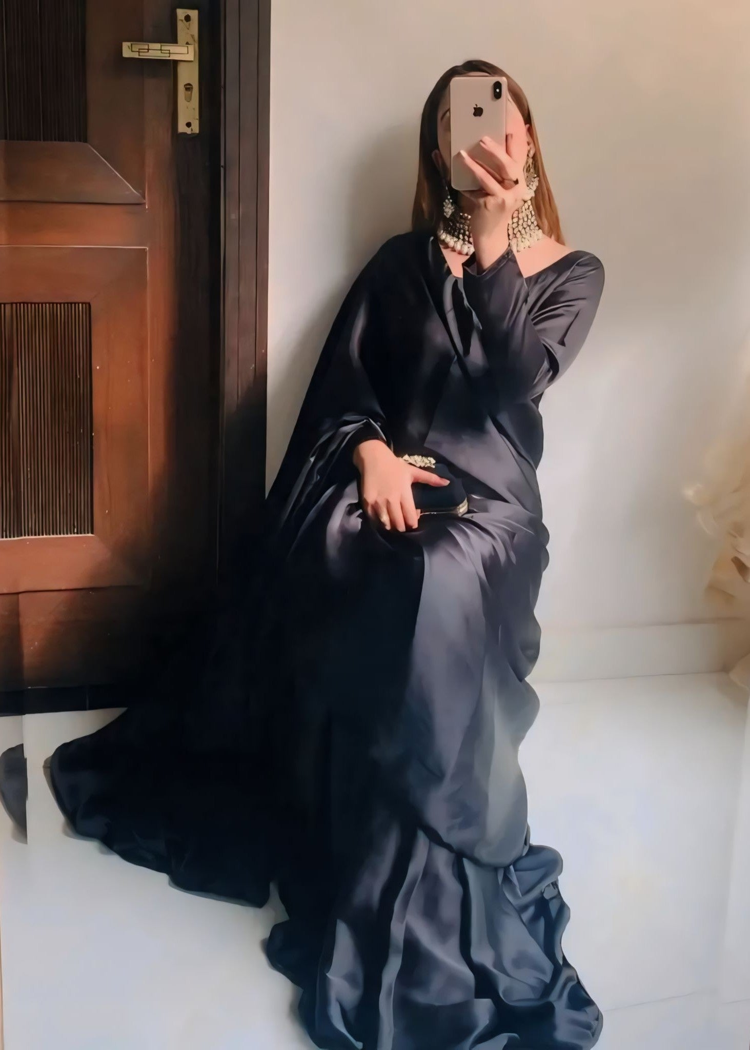 Anabiya dastoor anchal black Women 2pcs