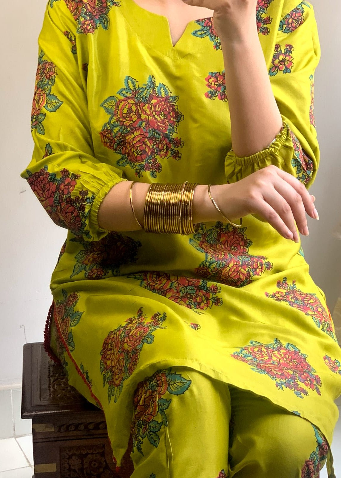 Gulposh Ghulab (stitched ) Yellow Women 2pcs