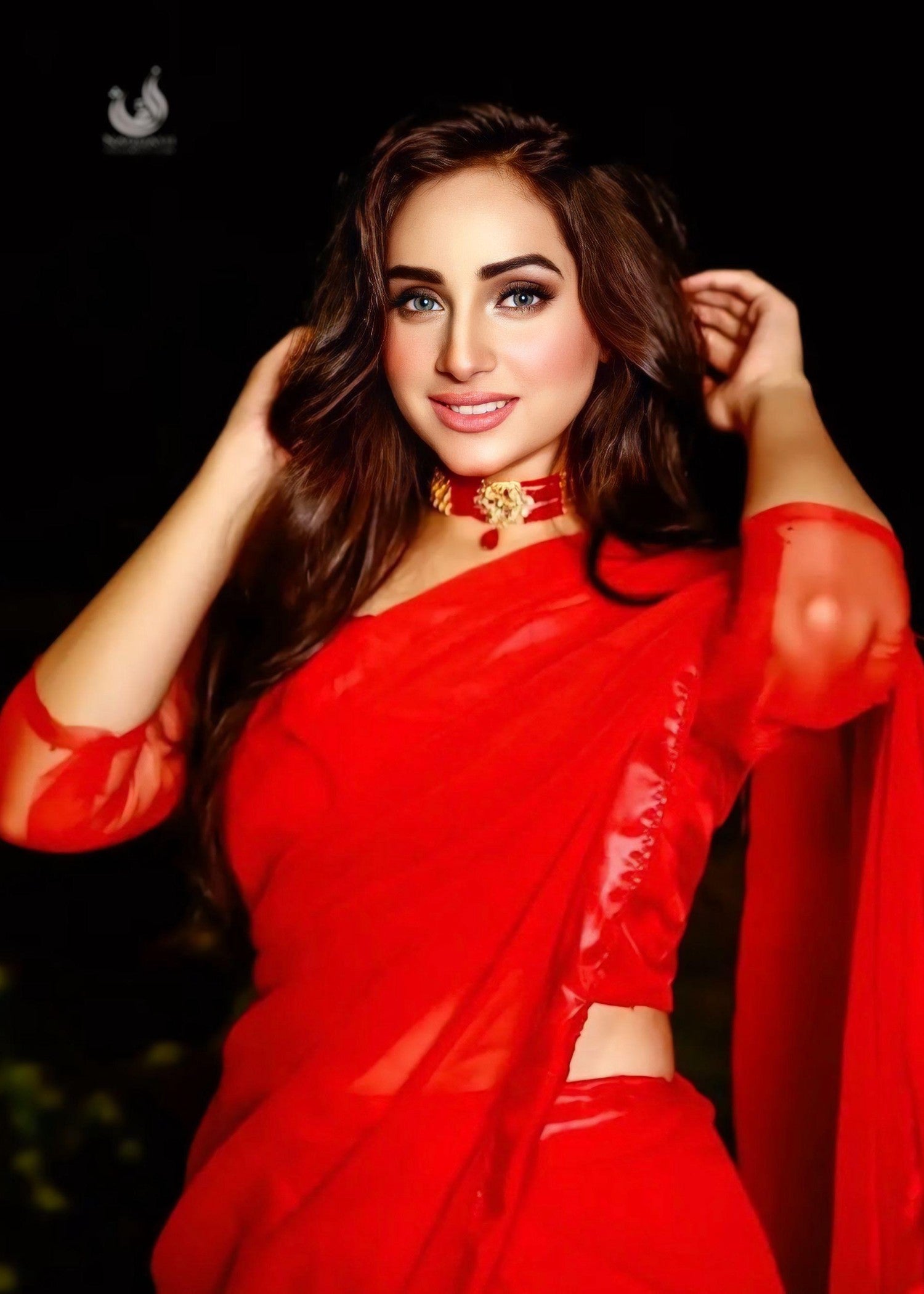 Anabiya riwaaj jasmin red Women 3pcs