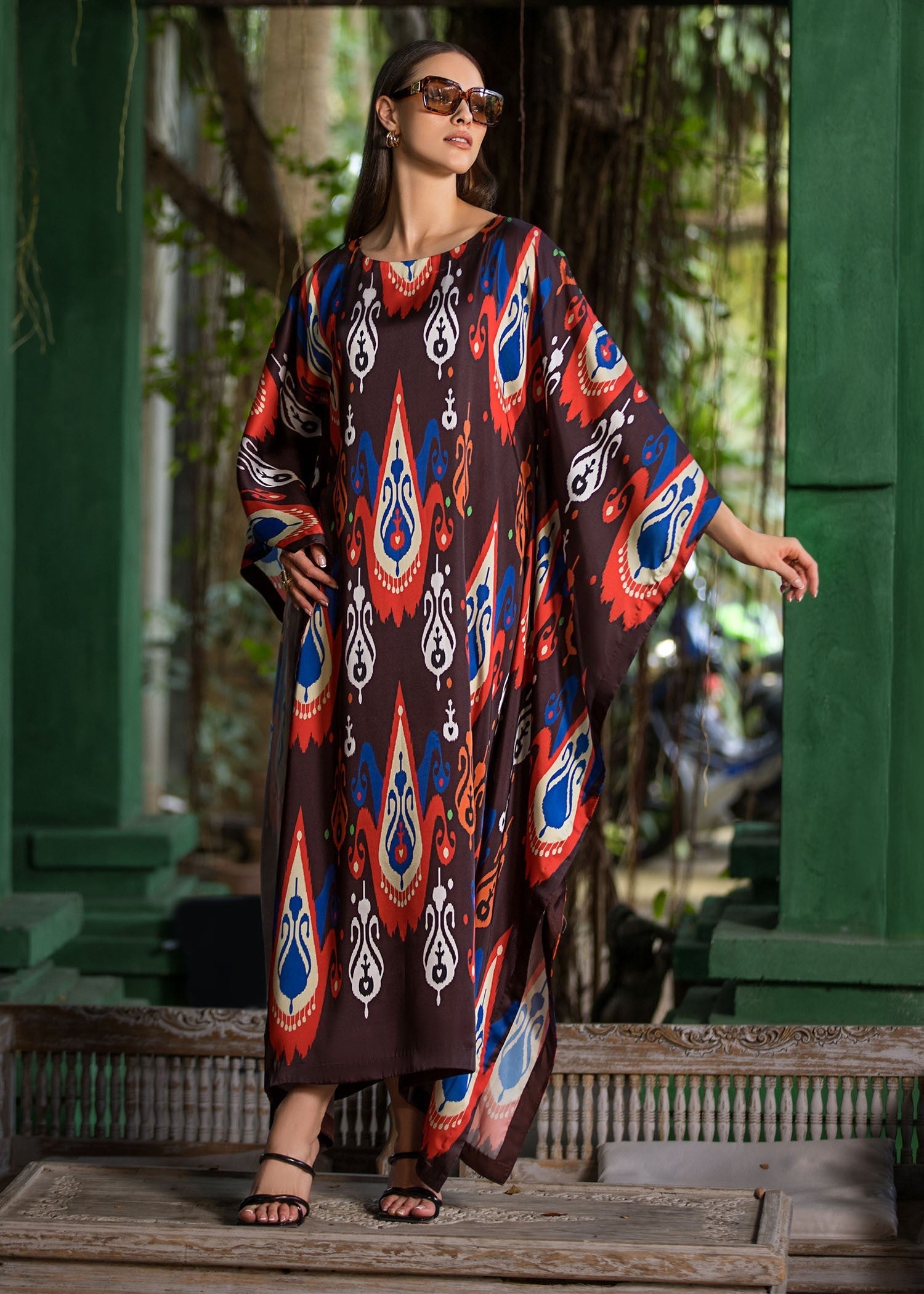 Anabelah Traditional Ikat Kaftan Women 1pcs