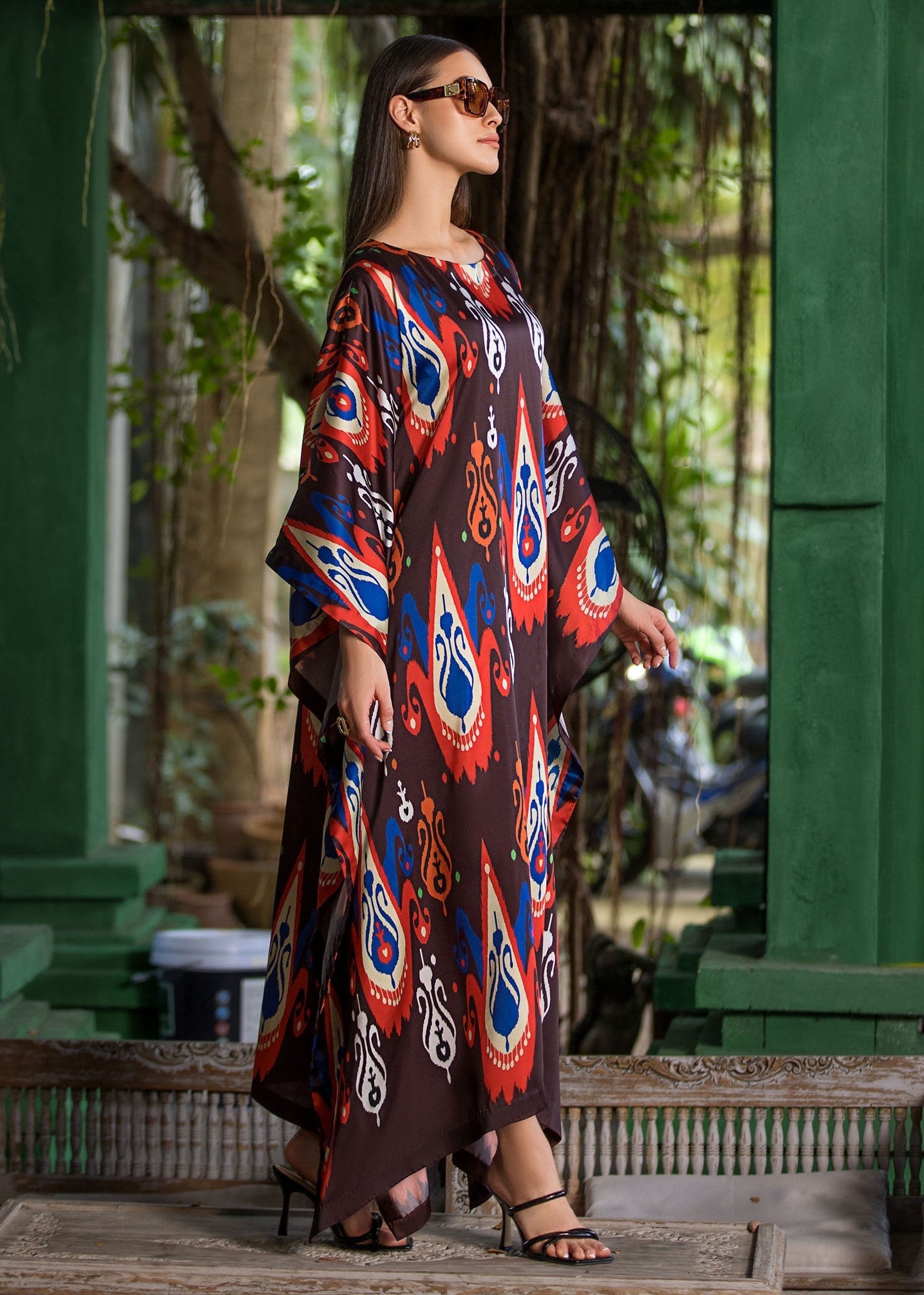 Anabelah Traditional Ikat Kaftan Women 1pcs