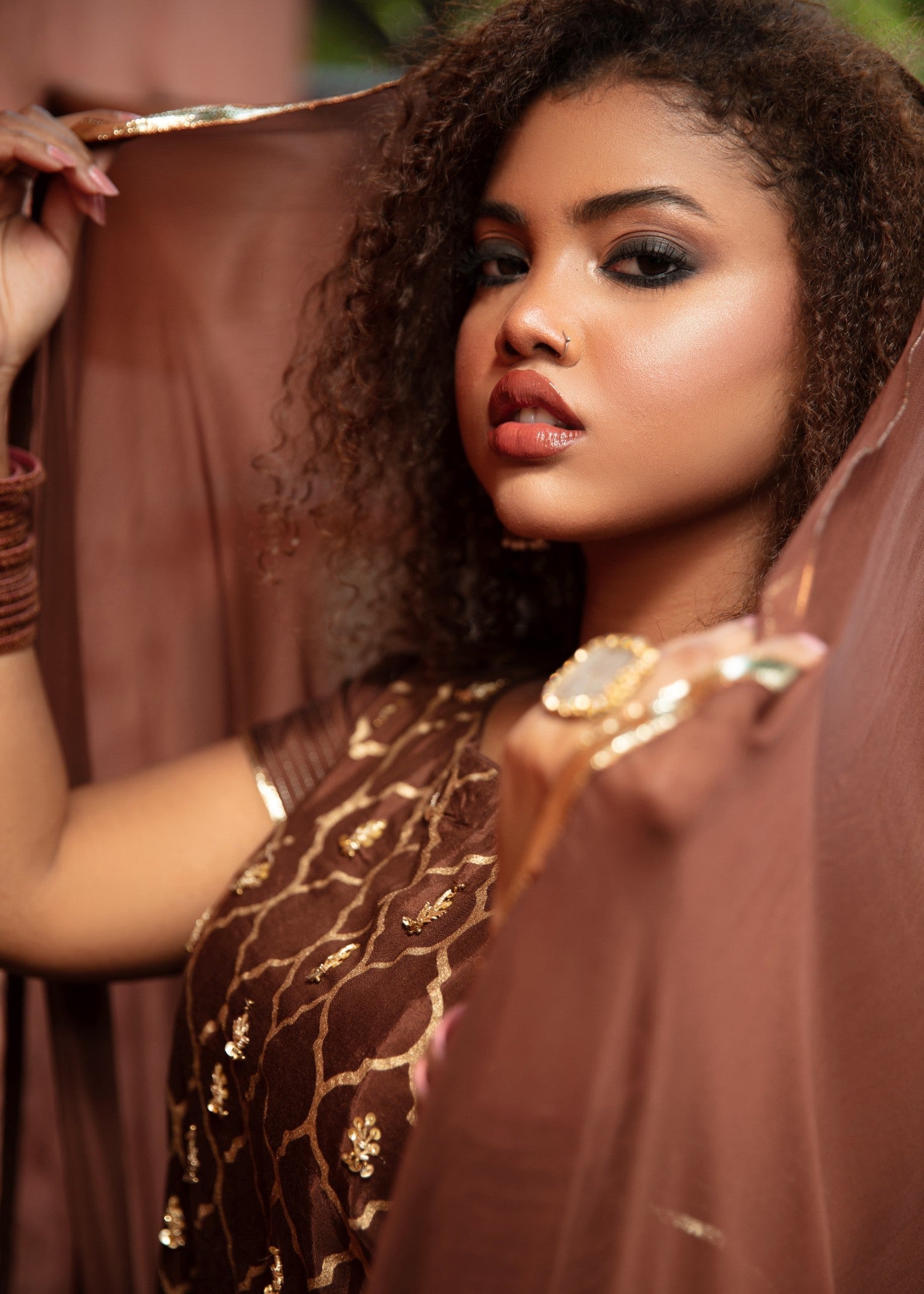 RAKHT BY SHAHBANO Bronze Women 3pcs