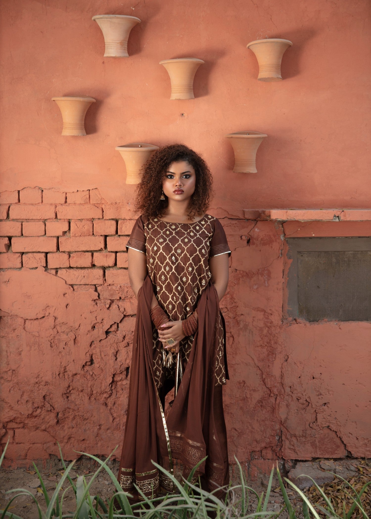 RAKHT BY SHAHBANO Bronze Women 3pcs