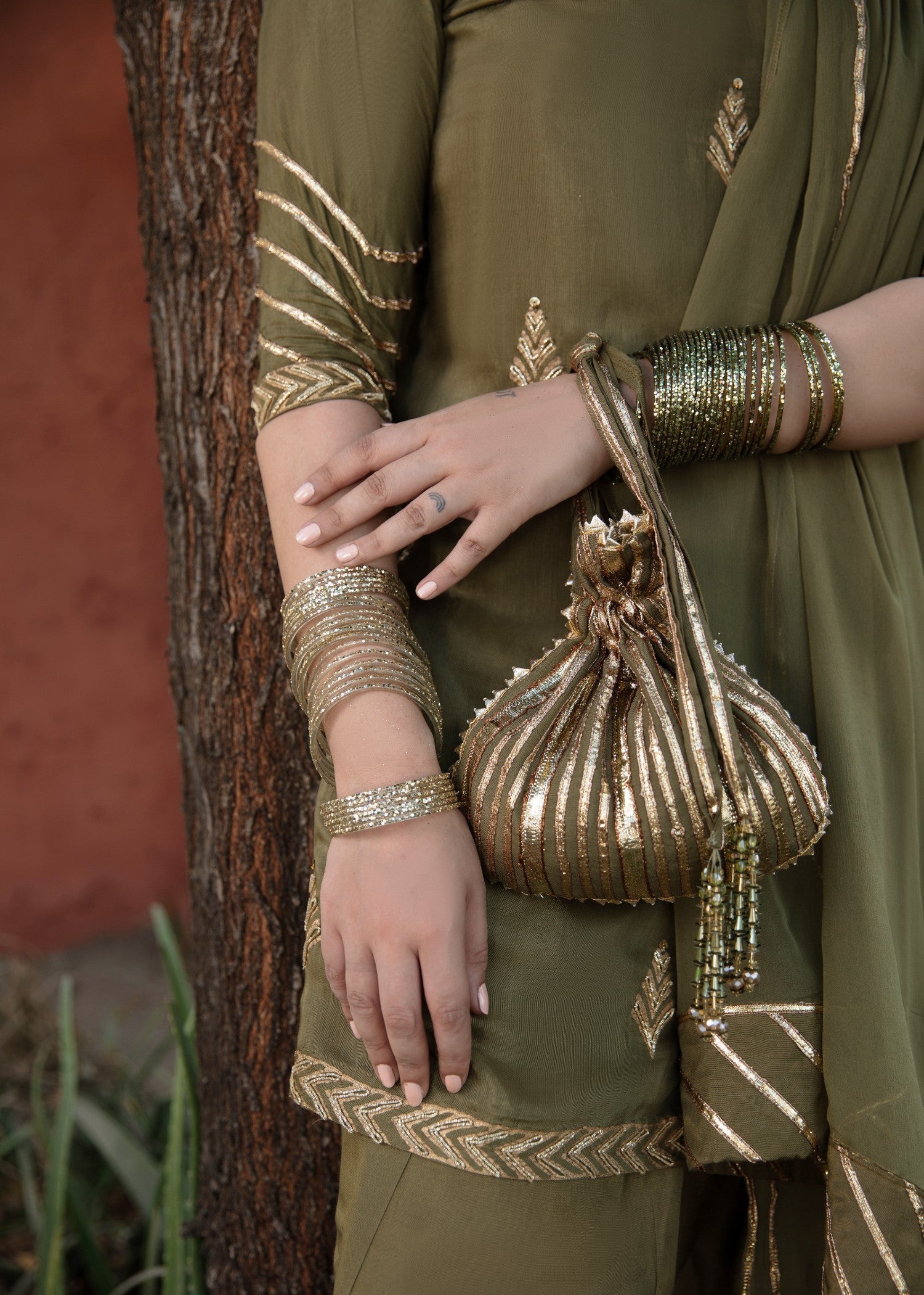 RAKHT BY SHAHBANO Olive Women 3pcs