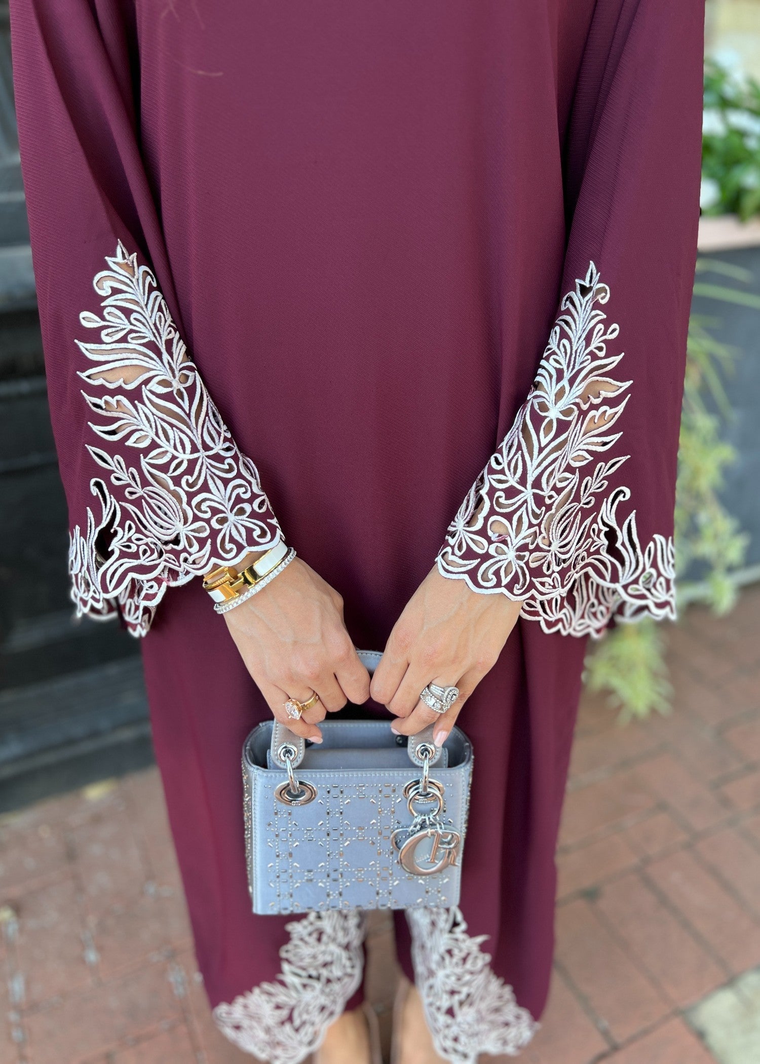 Manahils Burgundy Embroidered two pc Women 2pcs