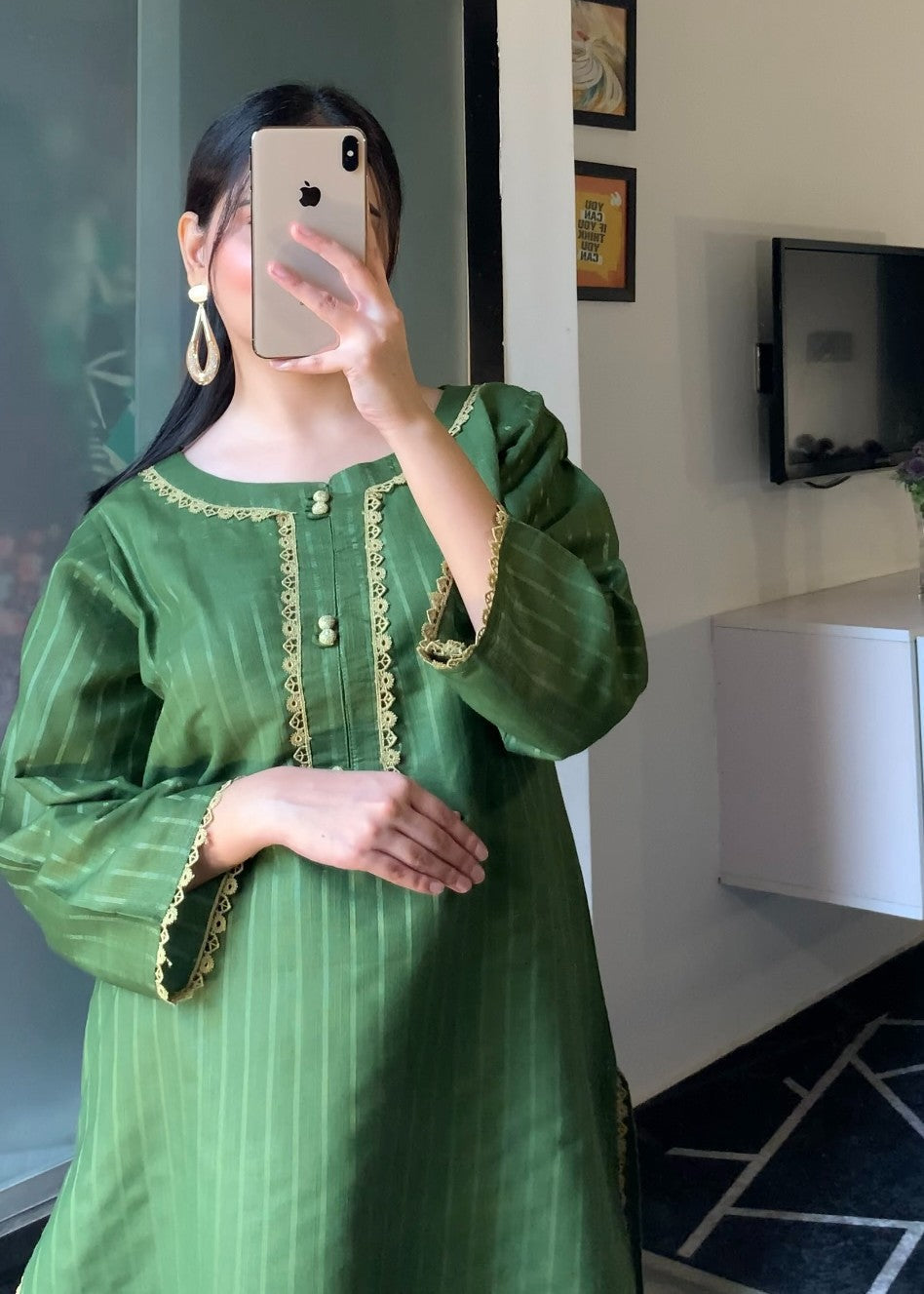 Tawakal Closet Rang Rasiya Khaddar Green Women 2pcs