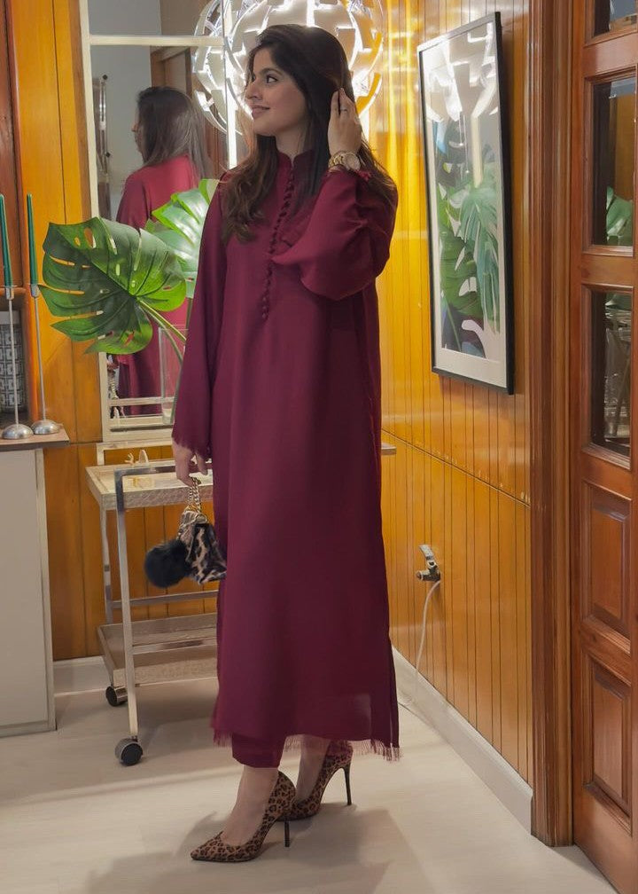 Manahils Meera Set (button+Fringes) Women 2pcs