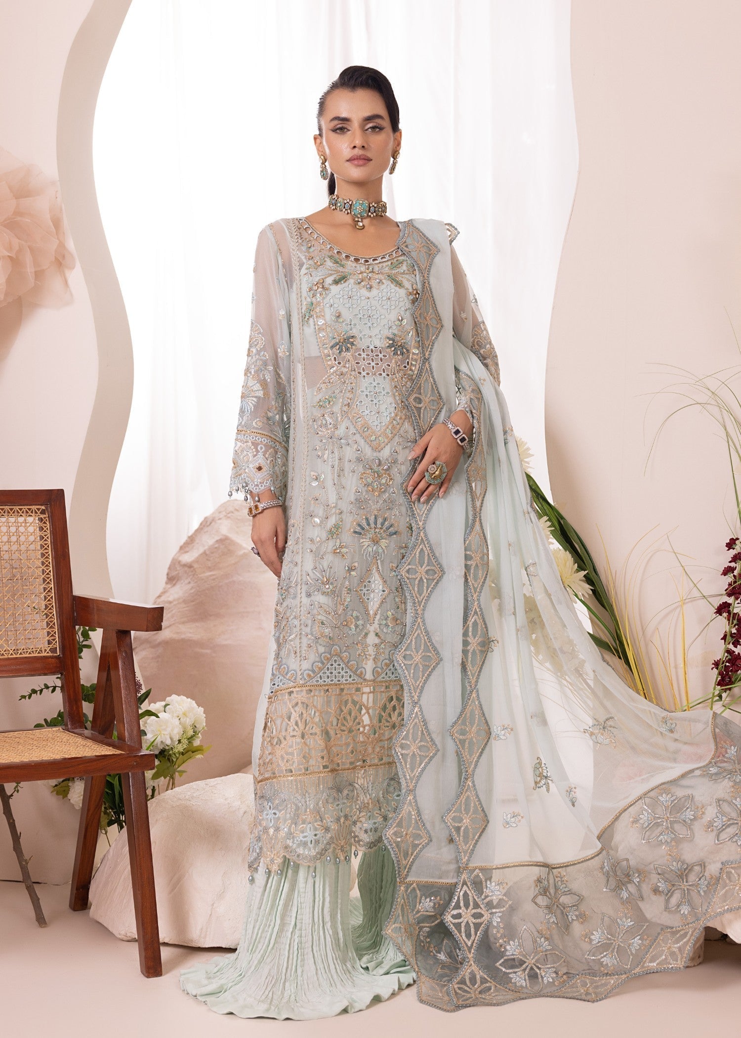 Diara Couture ASMAA SF 13 AQUA Women 3pcs