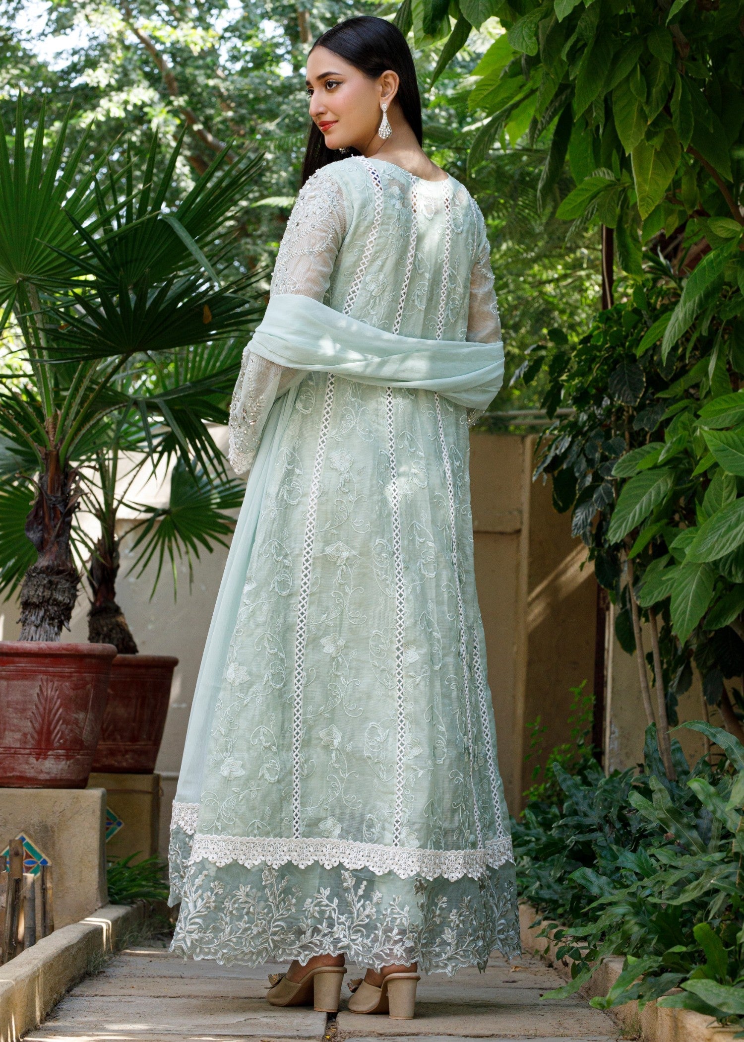 Mona Embroidery Nocturne Bliss mint green Women 3pcs