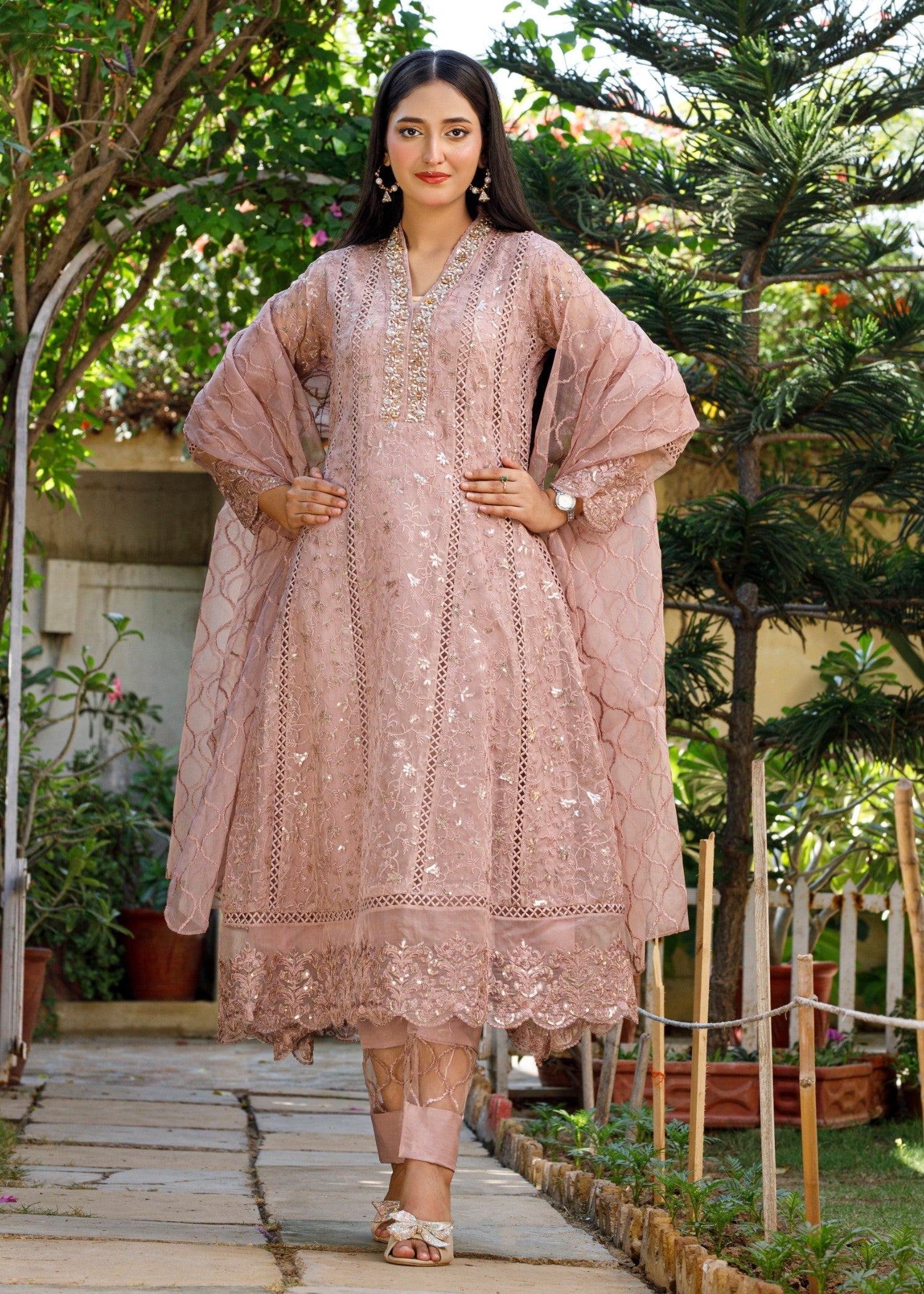 Mona Embroidery Pearl Symphony lilac Women 3pcs