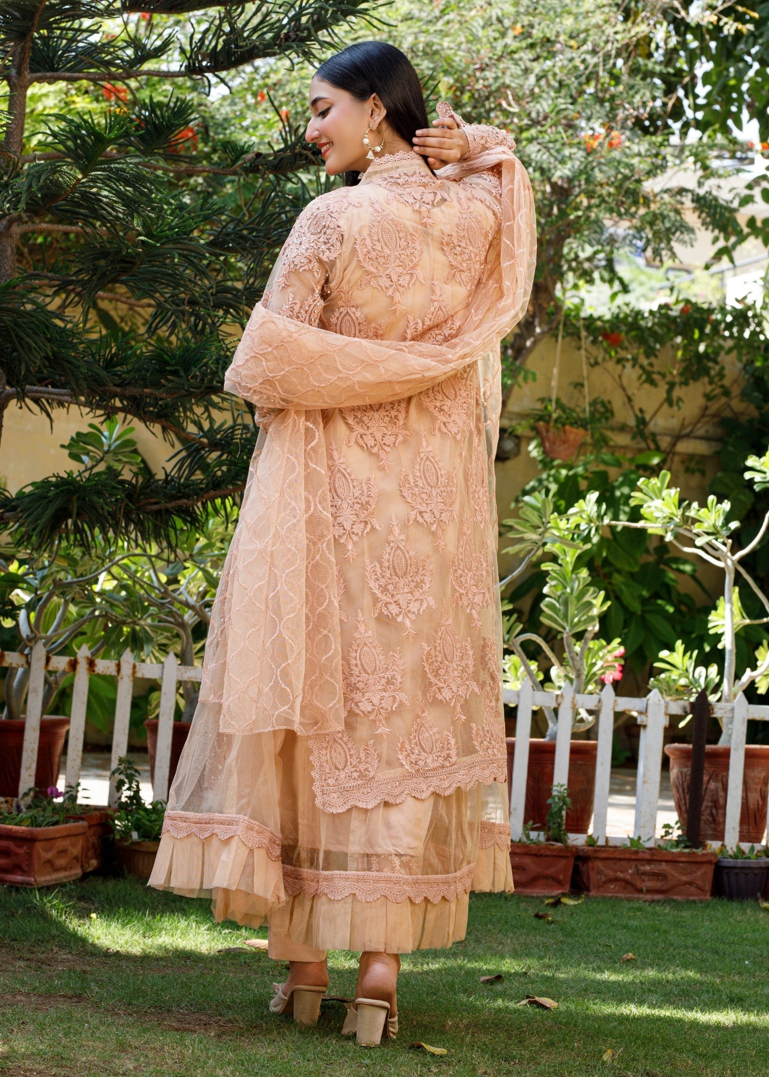 Mona Embroidery Starlit peach Women 4pcs