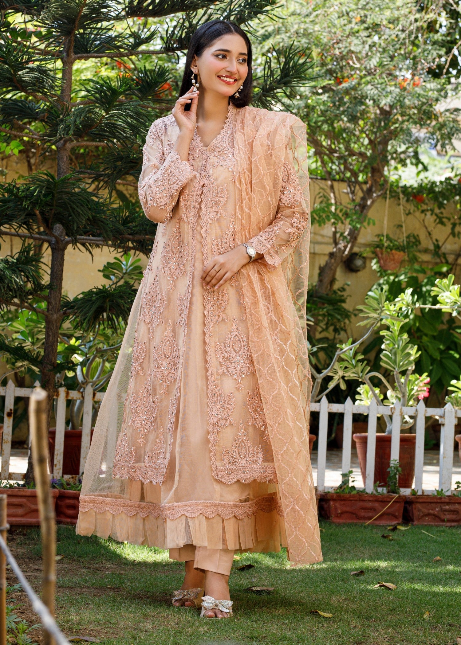 Mona Embroidery Starlit peach Women 4pcs