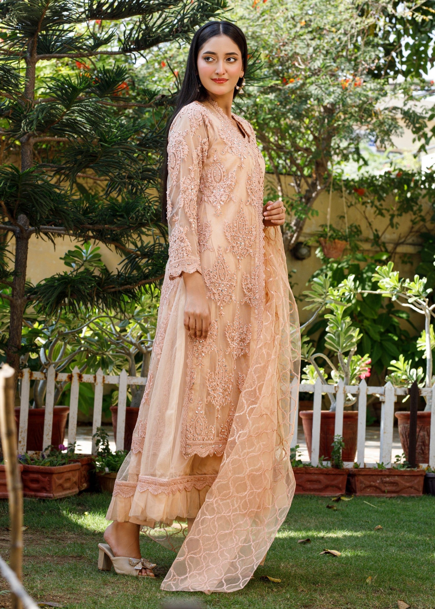 Mona Embroidery Starlit peach Women 4pcs