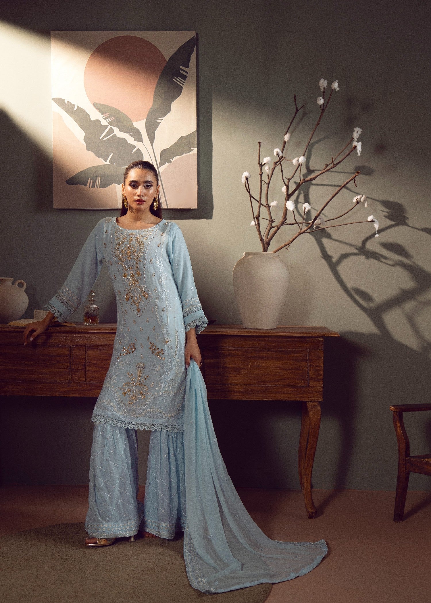 Kaamdar By Nofl Farooq Chandni Sargam Women 3pcs