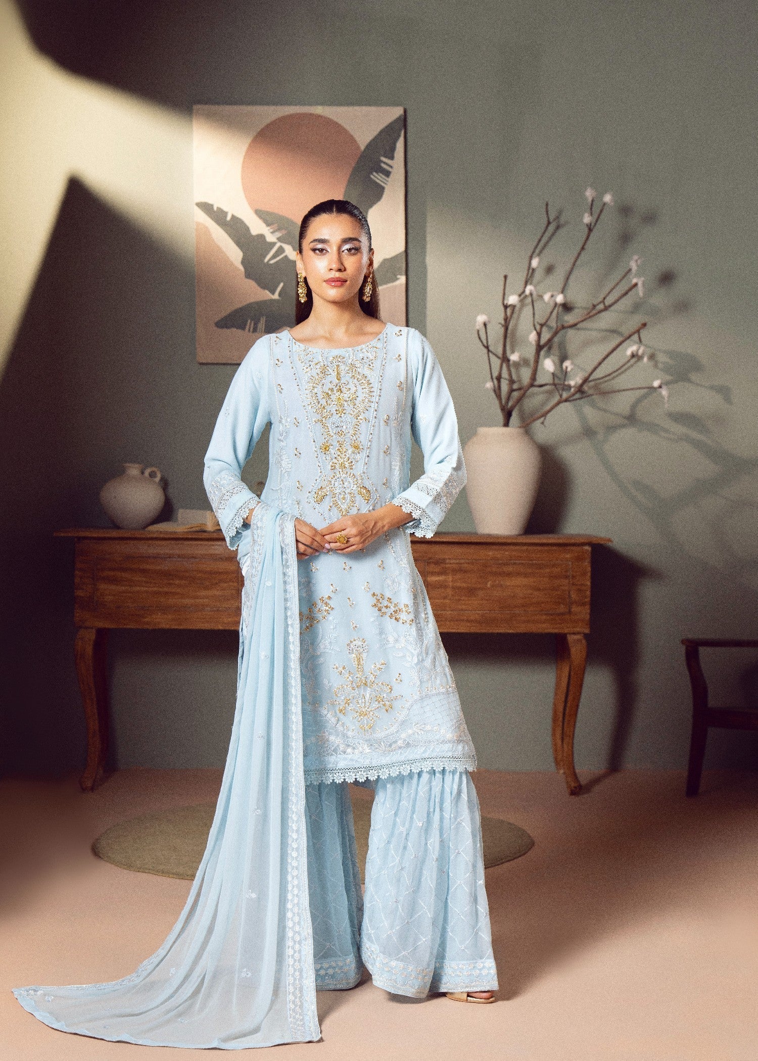 Kaamdar By Nofl Farooq Chandni Sargam Women 3pcs