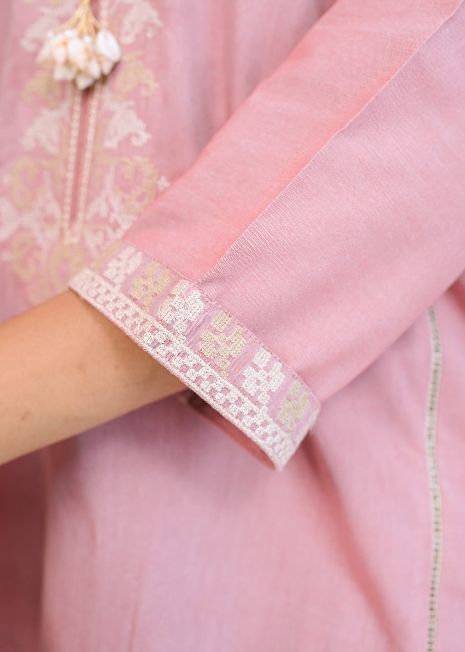 AYLA STUDIO Solid Embroidered Co ord set EAE210101 Seher Women 2pcs