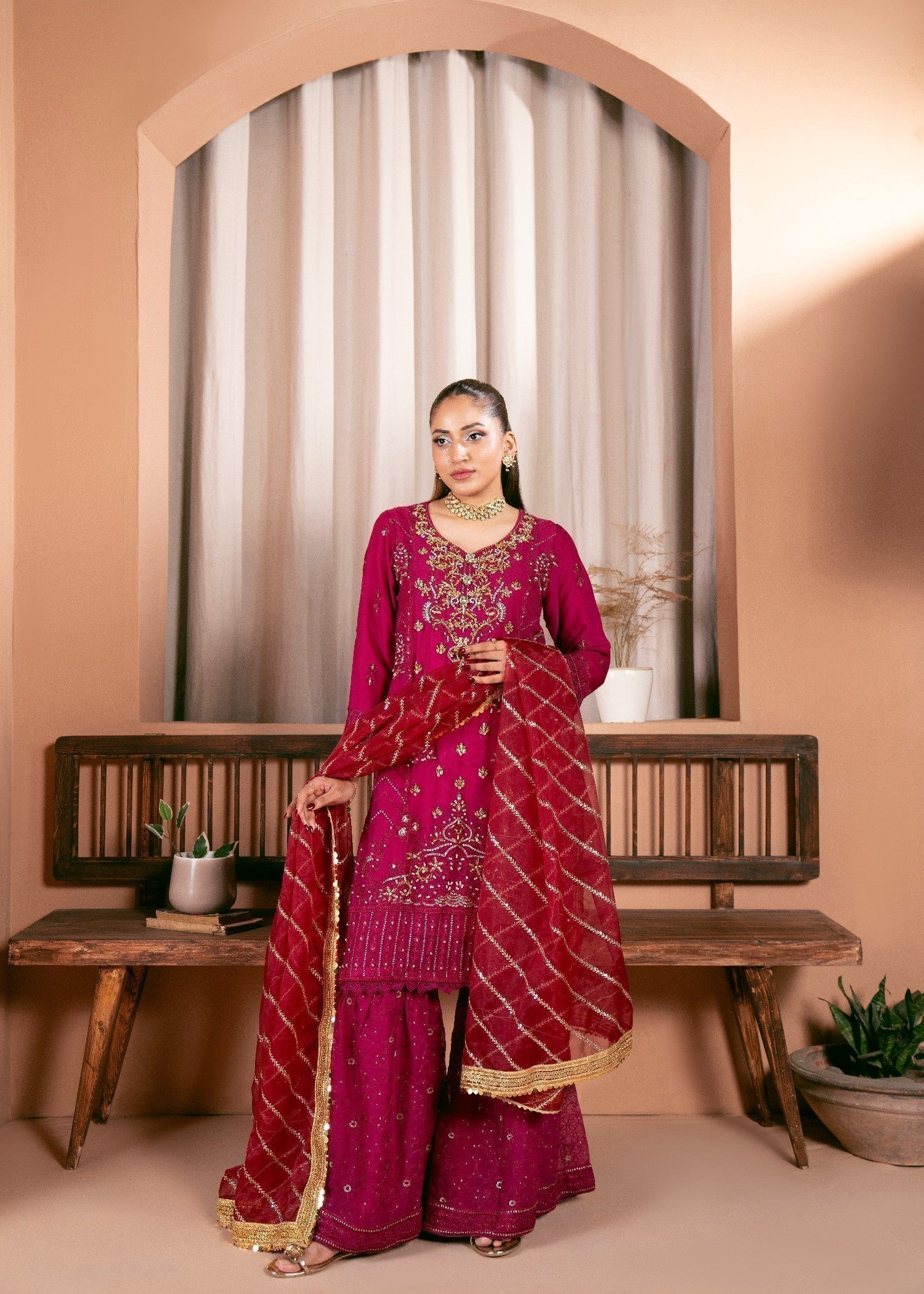 Kaamdar By Nofl Farooq Sargam Women 3pcs