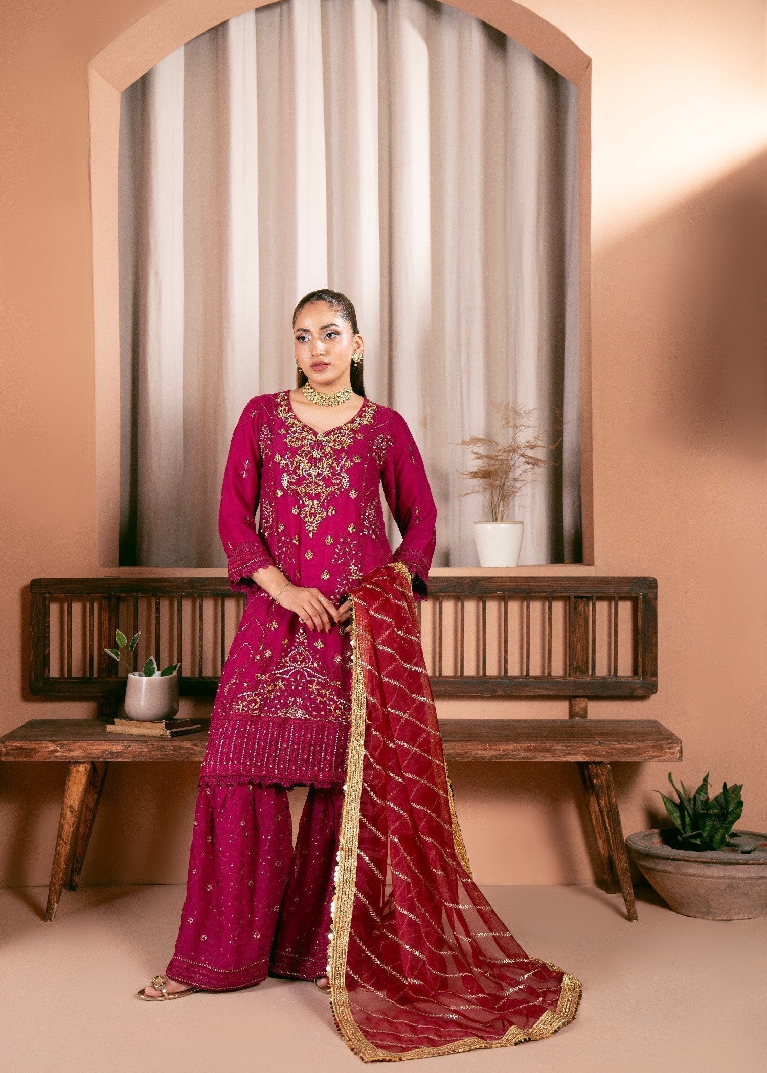 Kaamdar By Nofl Farooq Sargam Women 3pcs