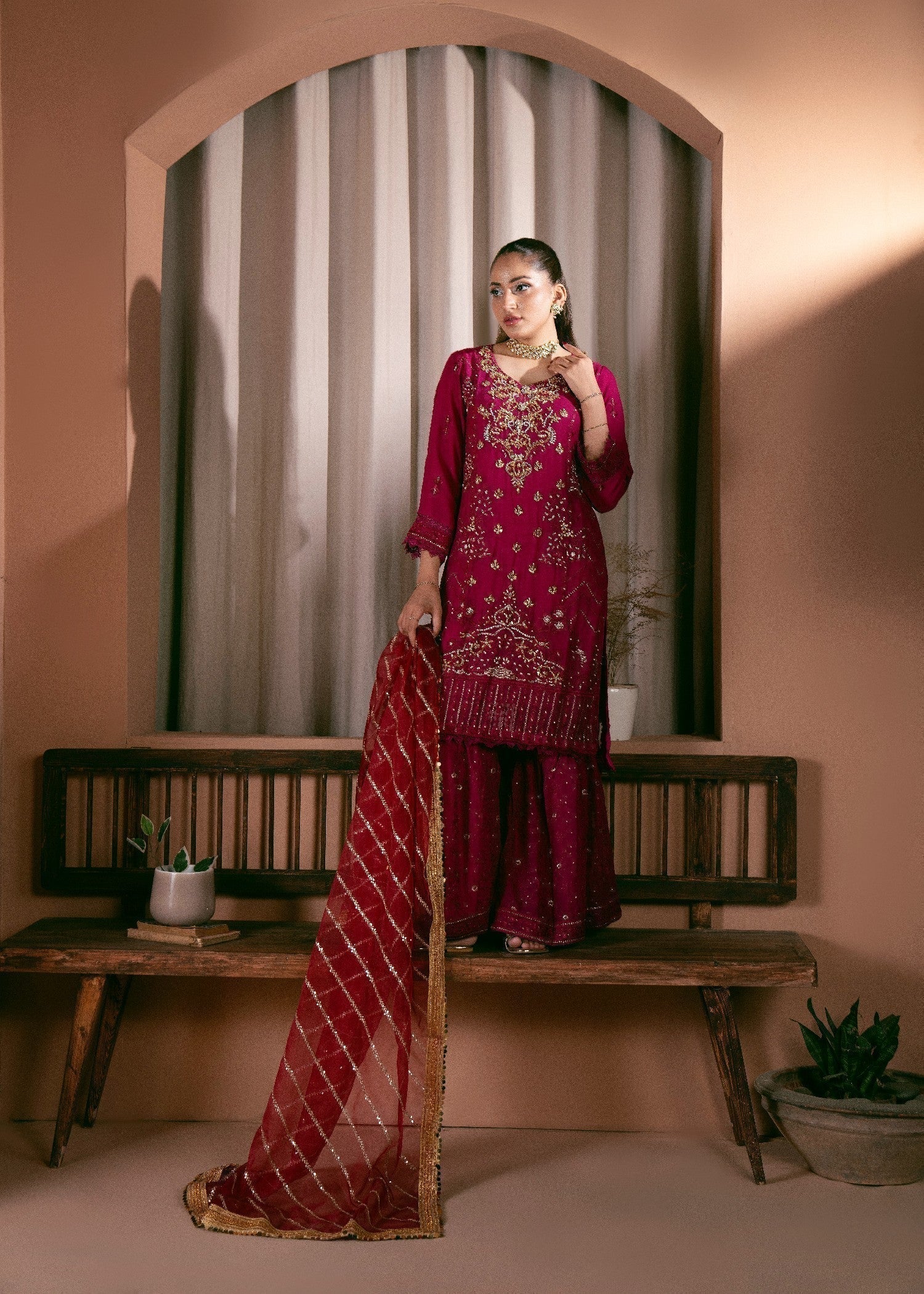 Kaamdar By Nofl Farooq Sargam Women 3pcs