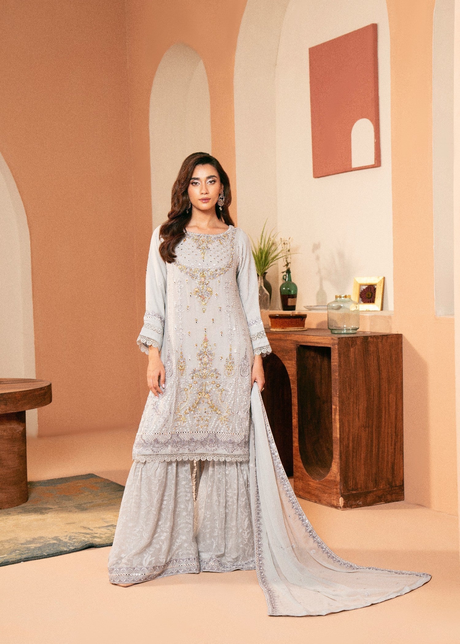 Kaamdar By Nofl Farooq Saazina Women 3pcs