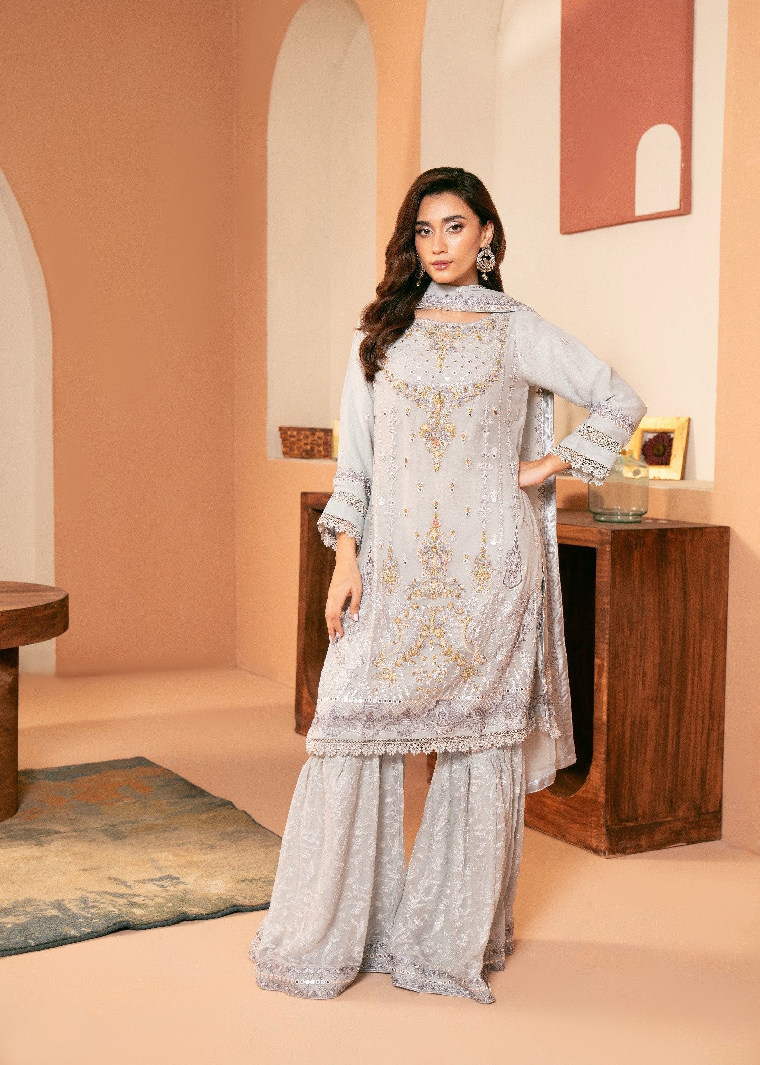 Kaamdar By Nofl Farooq Saazina Women 3pcs