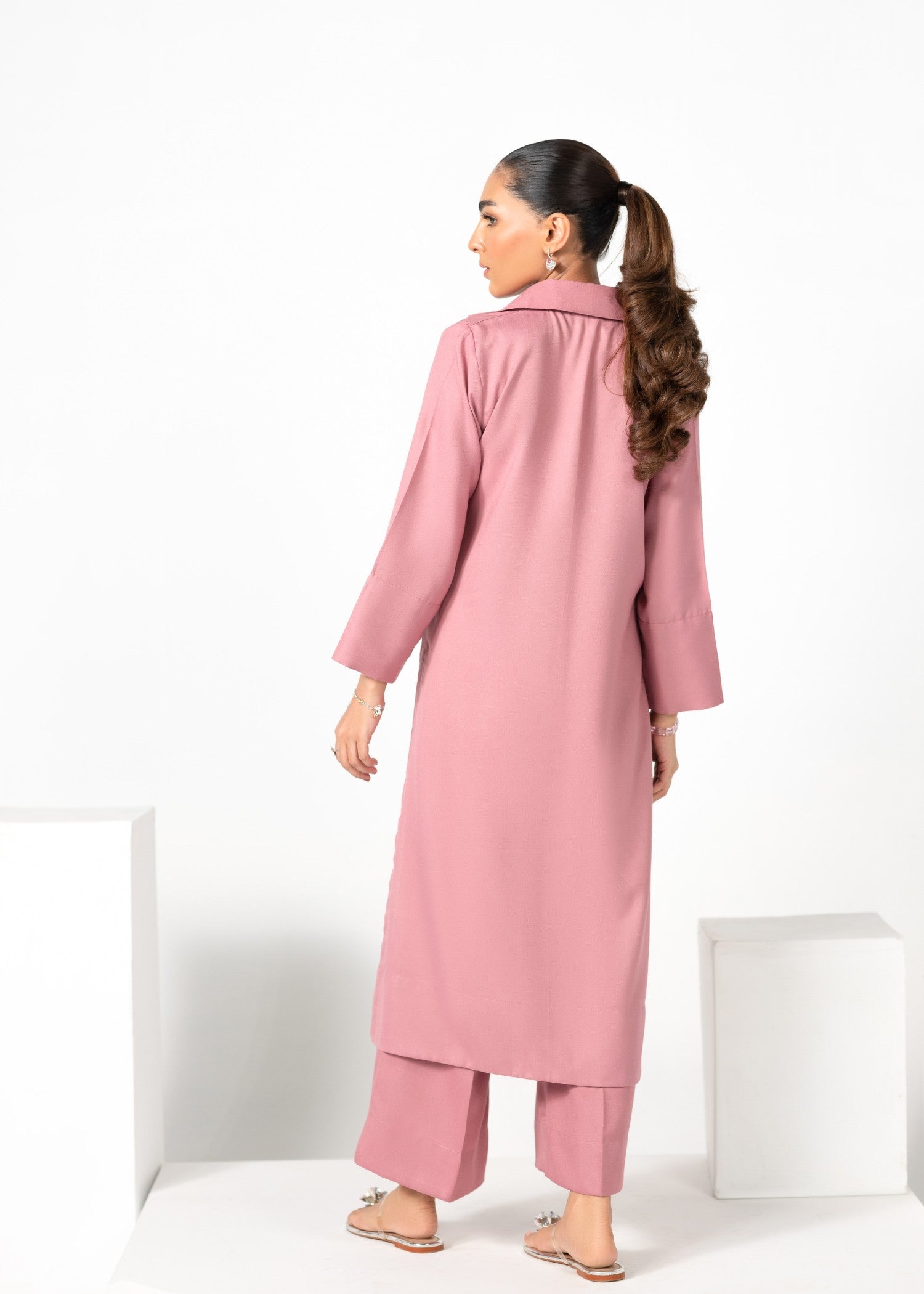 Divinely Crafted Women's Cord Sets Warm Embrace Blushing Petals Pink Lea Fall Women 2pcs