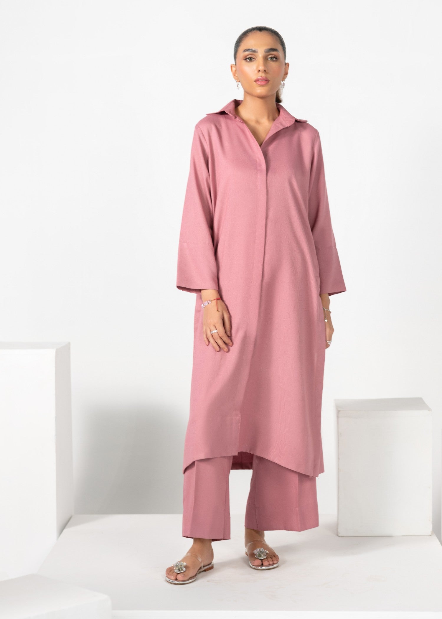 Divinely Crafted Women's Cord Sets Warm Embrace Blushing Petals Pink Lea Fall Women 2pcs