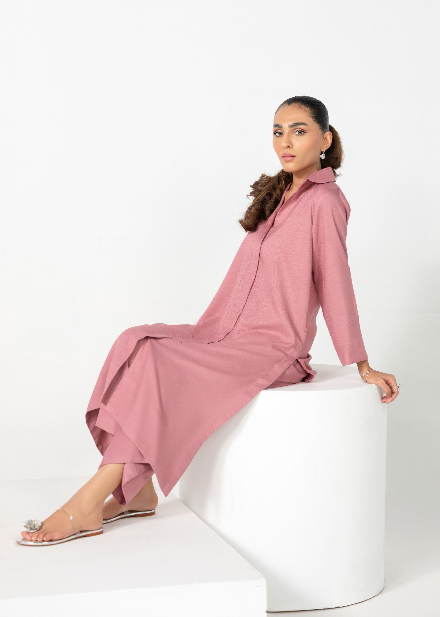 Divinely Crafted Women's Cord Sets Warm Embrace Blushing Petals Pink Lea Fall Women 2pcs