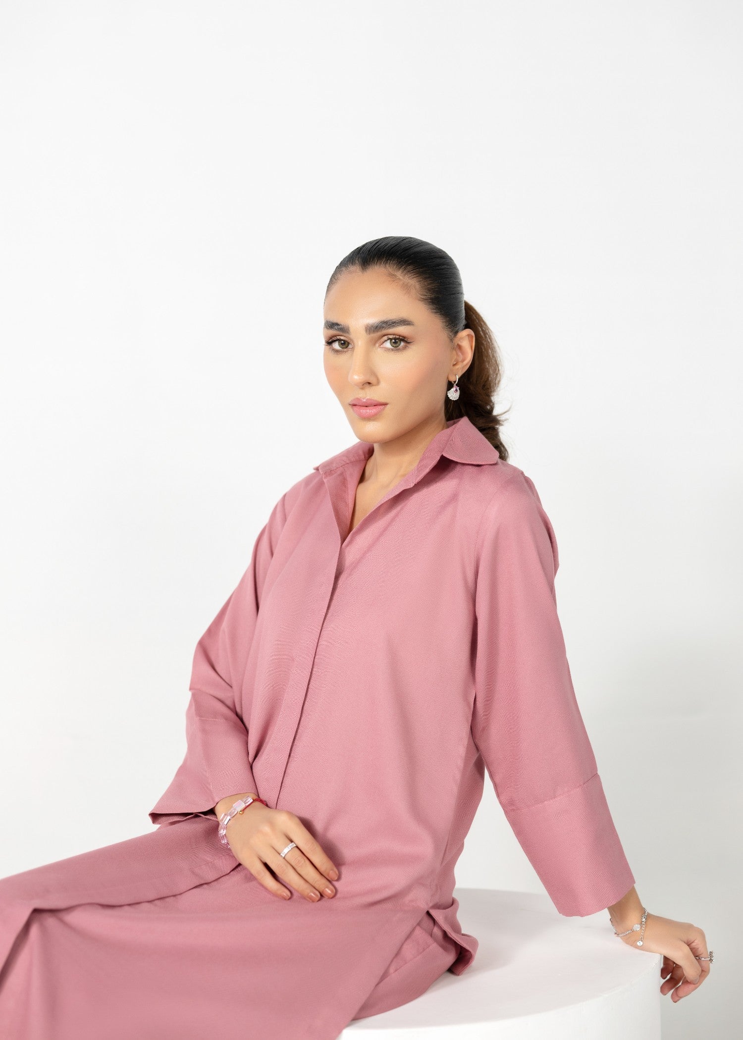 Divinely Crafted Women's Cord Sets Warm Embrace Blushing Petals Pink Lea Fall Women 2pcs