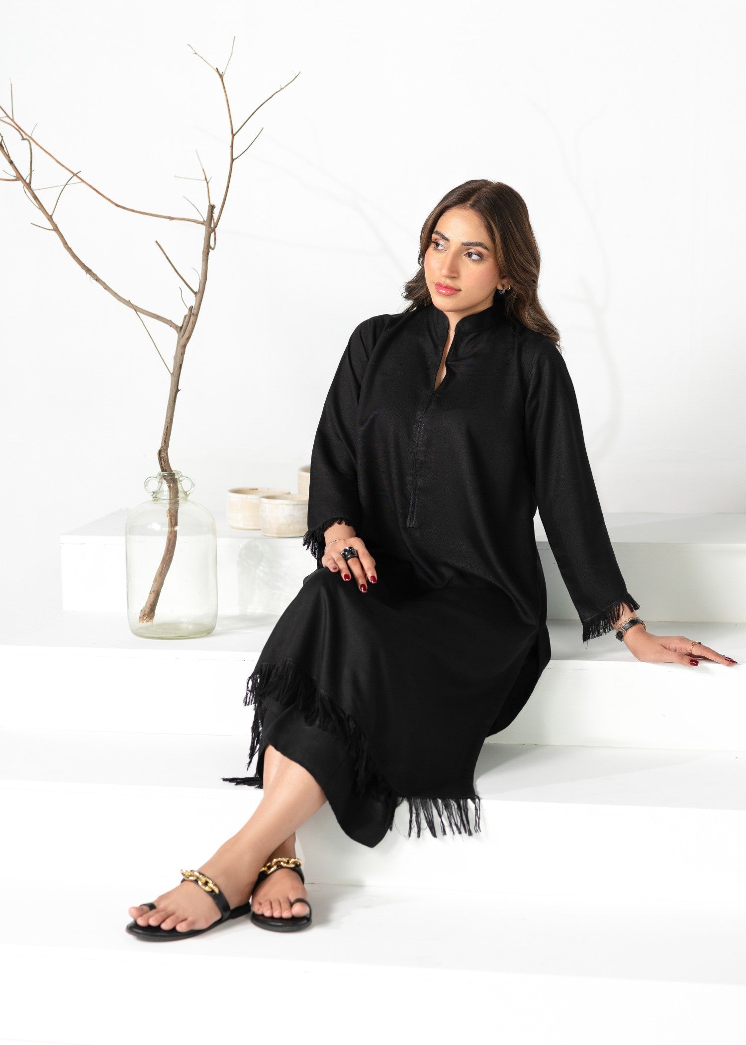 Divinely Crafted Women's Cord Sets Bold Statements Noir Black Lea Fall Women 2pcs