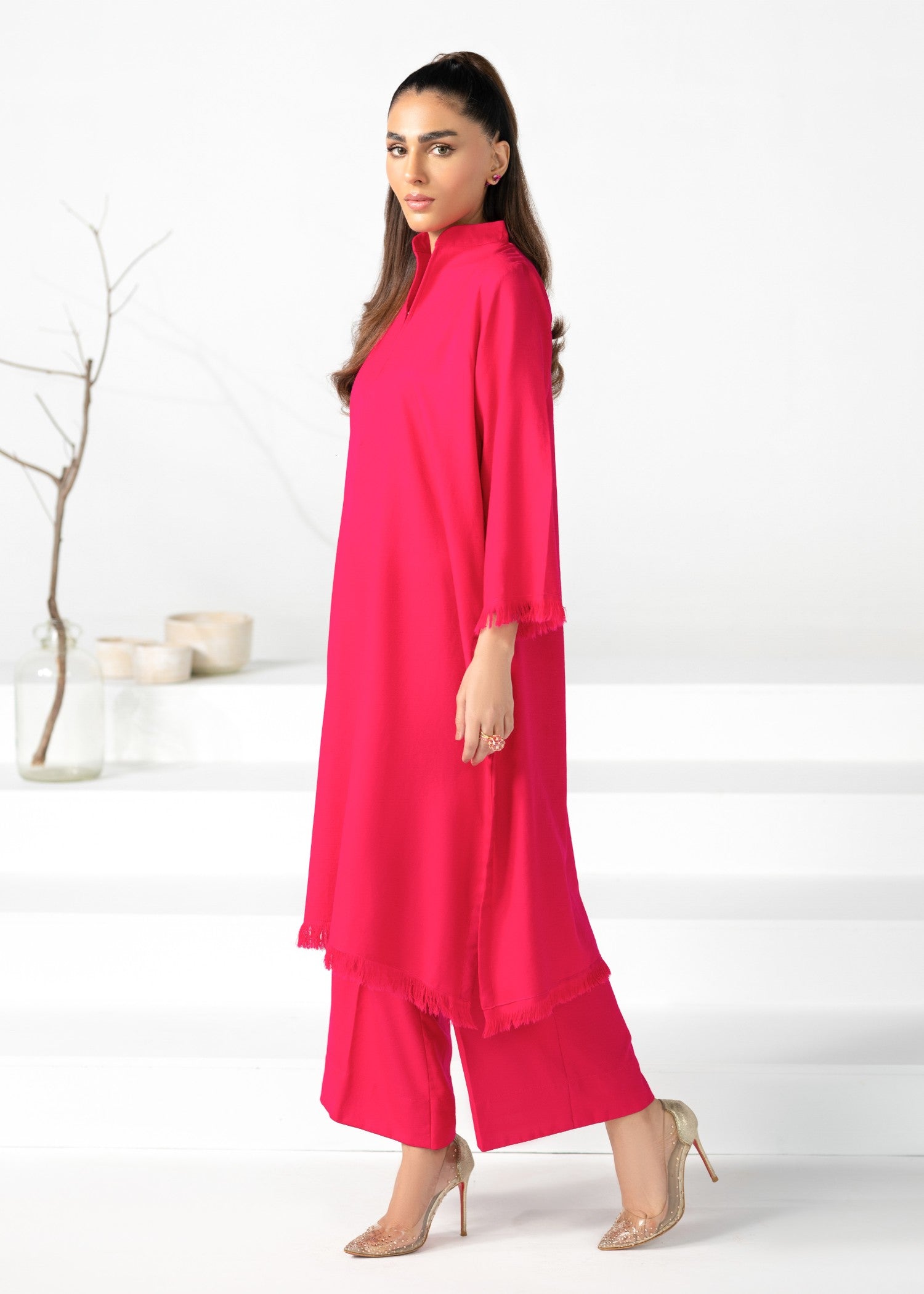 Divinely Crafted Women's Cord Sets Bold Statements Scarlet Blaze Red Lea Fall Women 2pcs