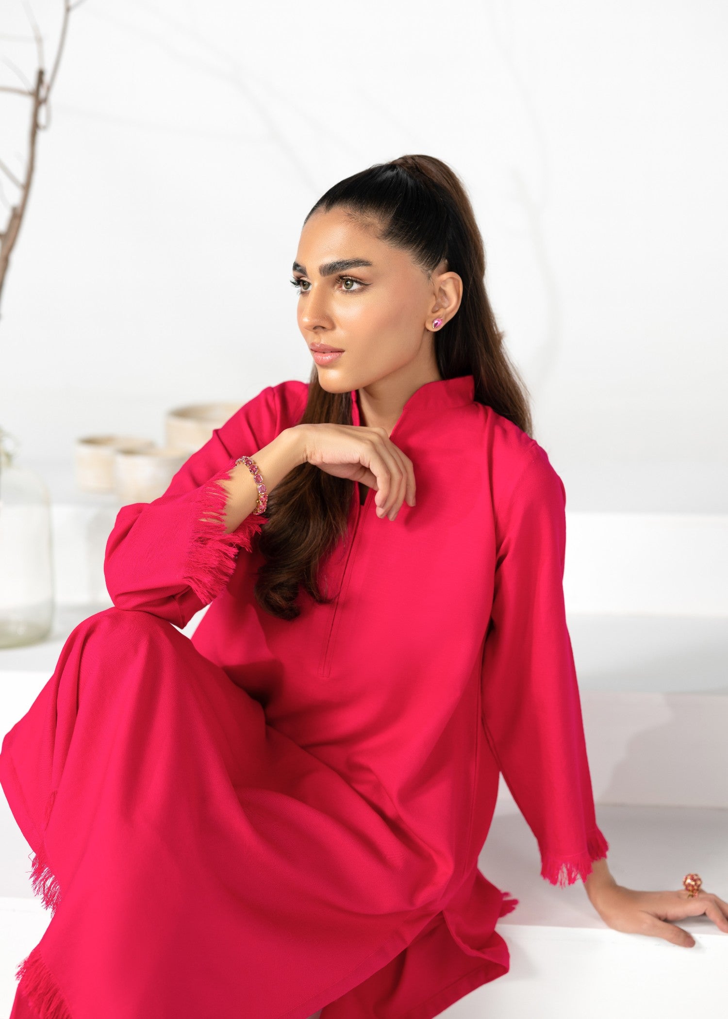 Divinely Crafted Women's Cord Sets Bold Statements Scarlet Blaze Red Lea Fall Women 2pcs