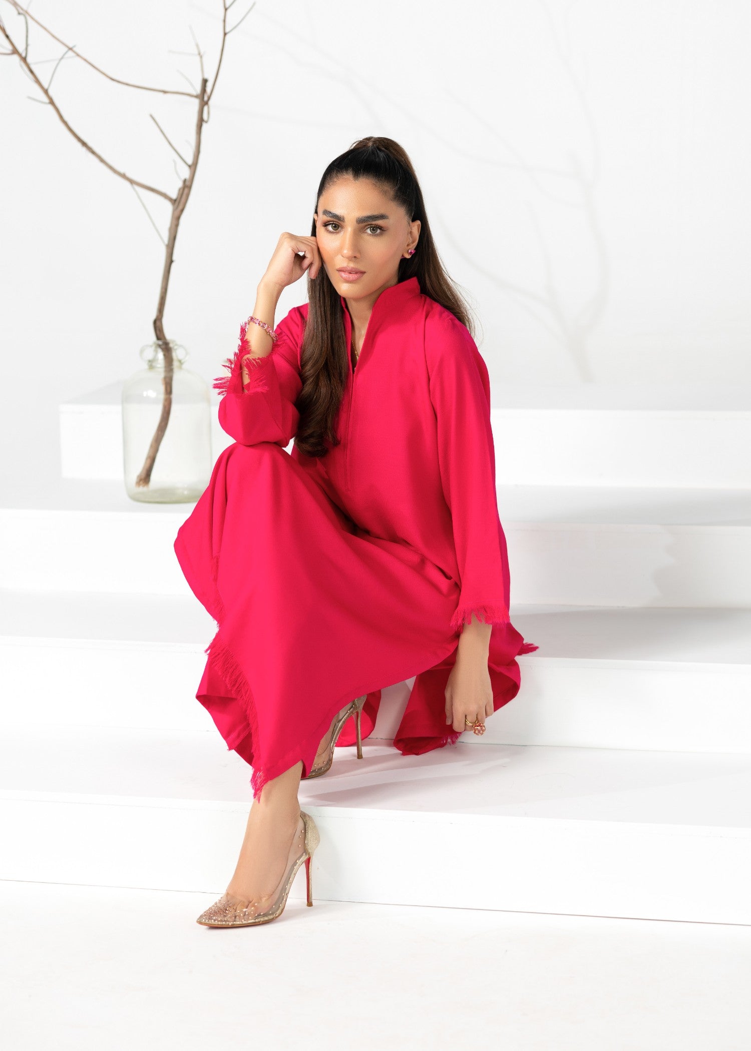 Divinely Crafted Women's Cord Sets Bold Statements Scarlet Blaze Red Lea Fall Women 2pcs