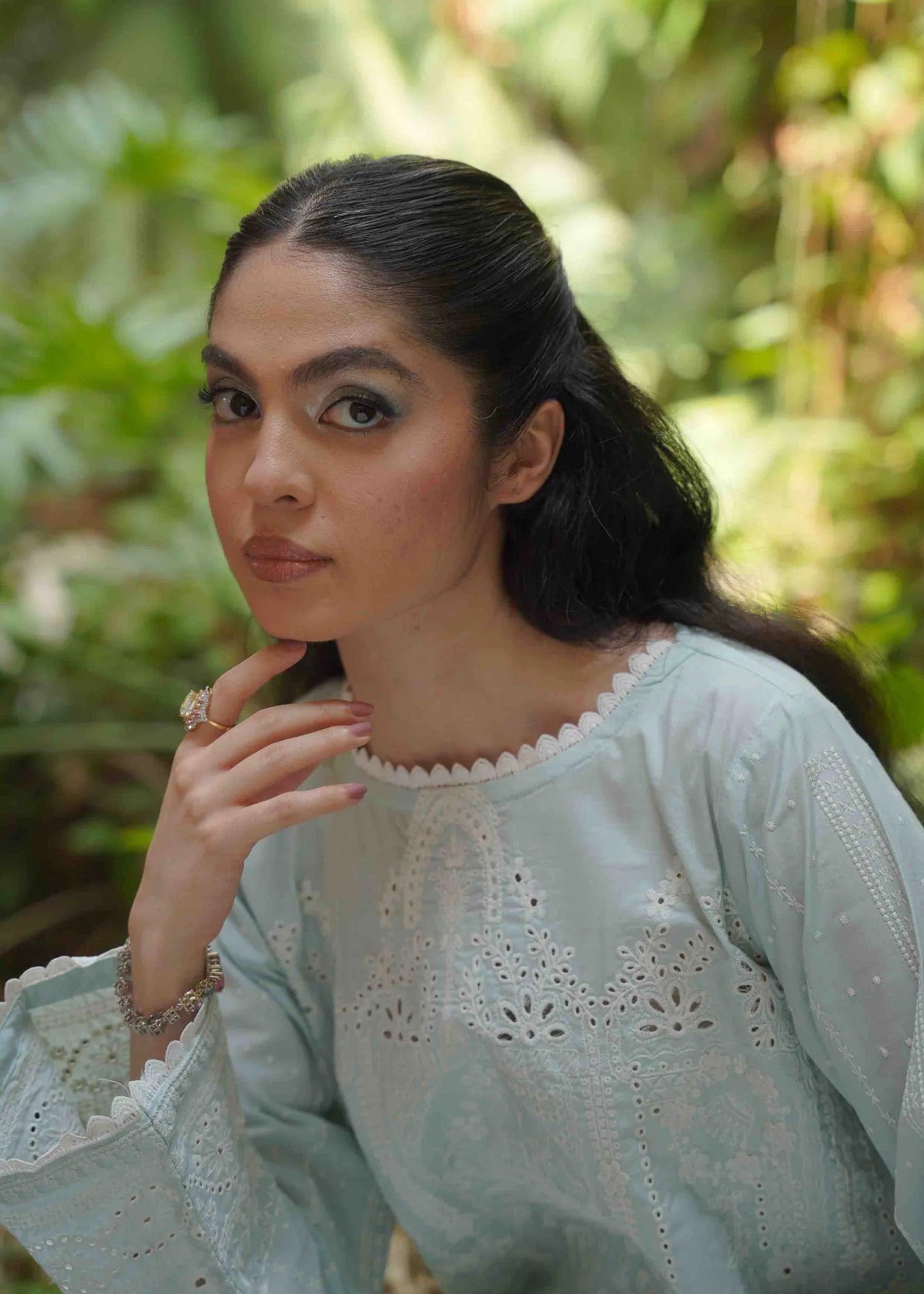 Naarj Amaryllis Kurta Blue Women 1pcs