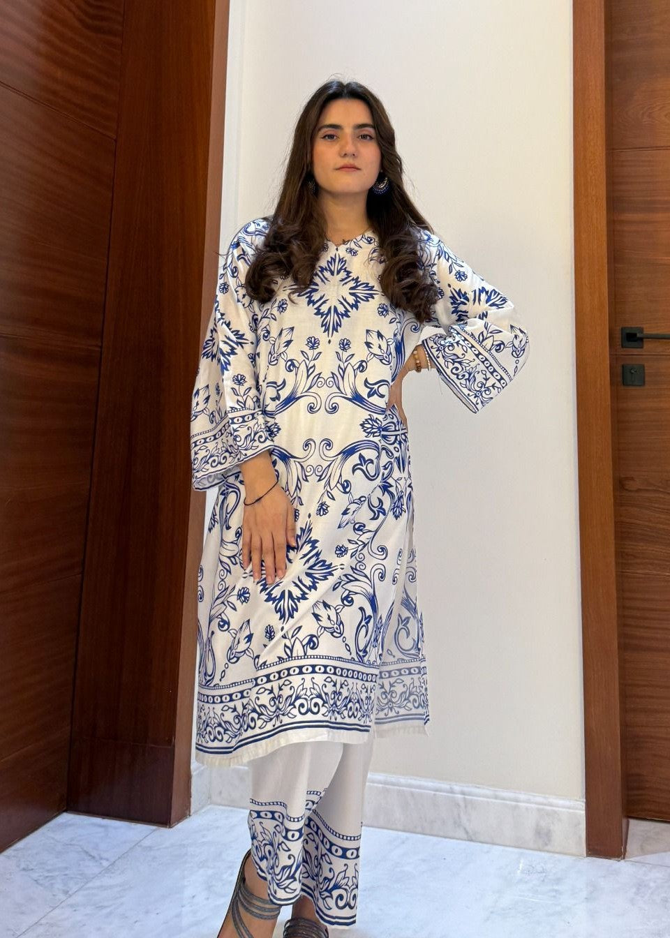 B.K Clothings Sara Blue Women 2pcs