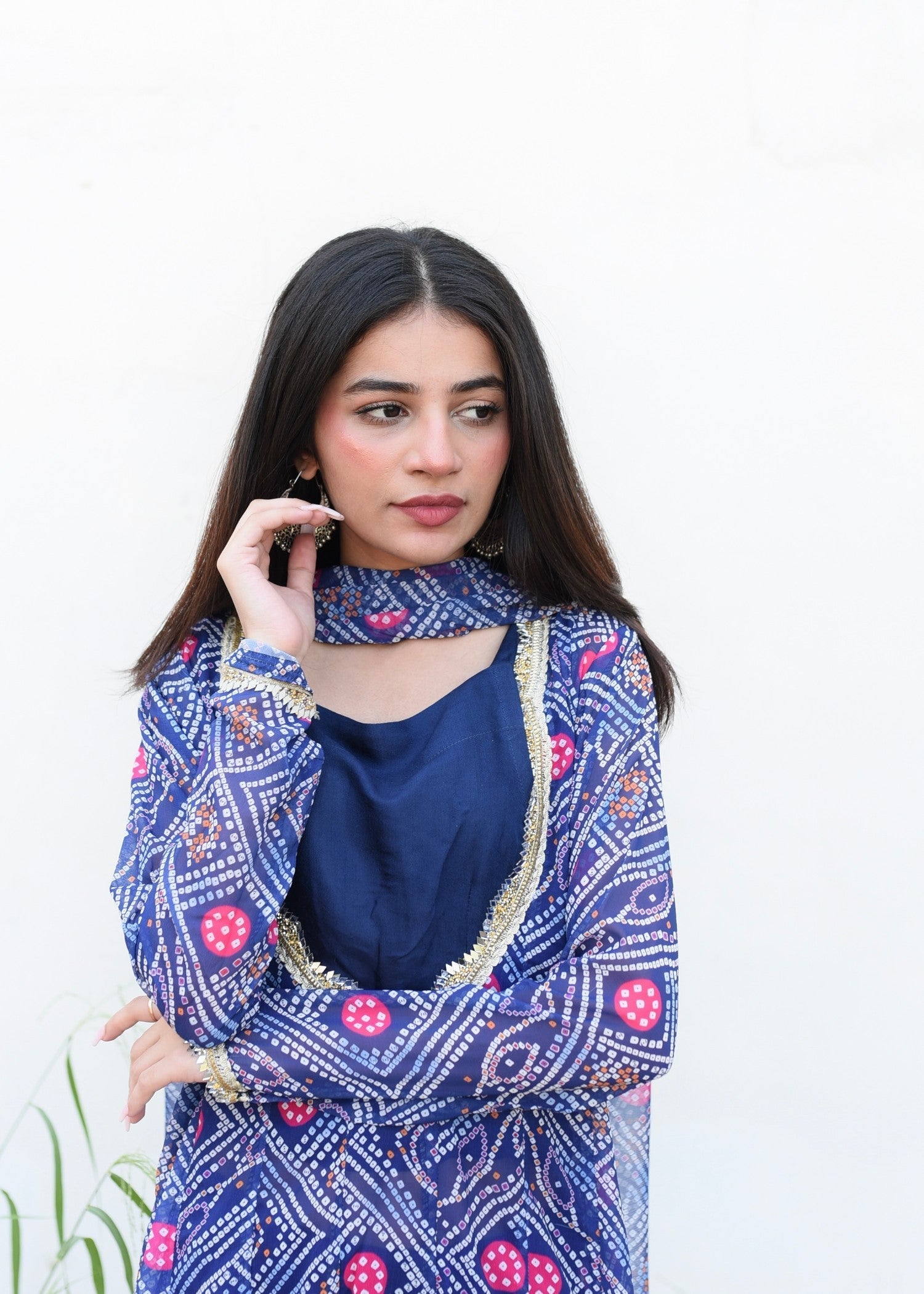 Ripret Mirror Work Chunri Set Women 2pcs