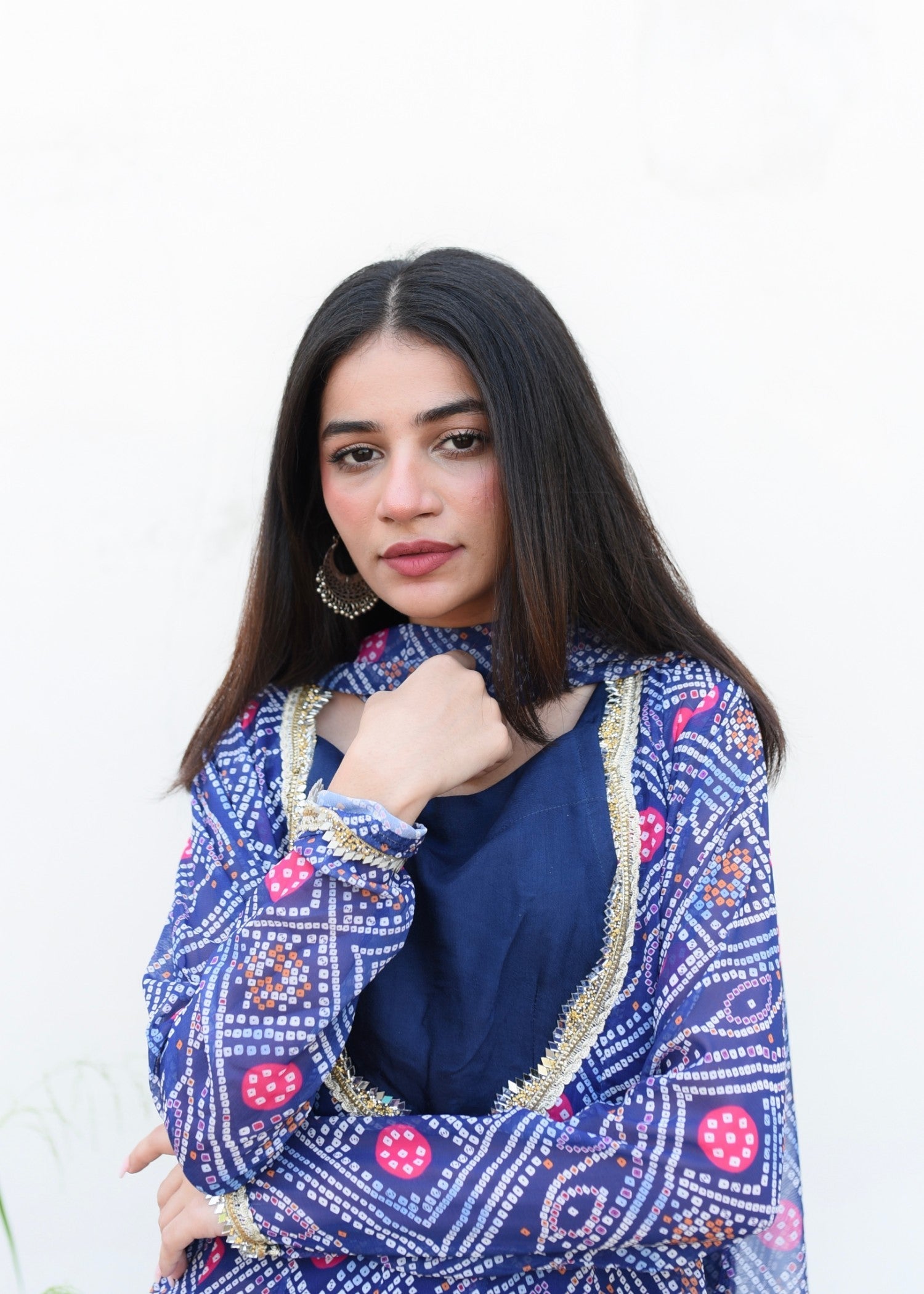 Ripret Mirror Work Chunri Set Women 2pcs