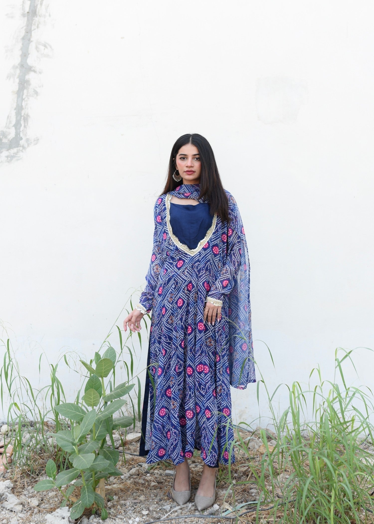 Ripret Mirror Work Chunri Set Women 2pcs