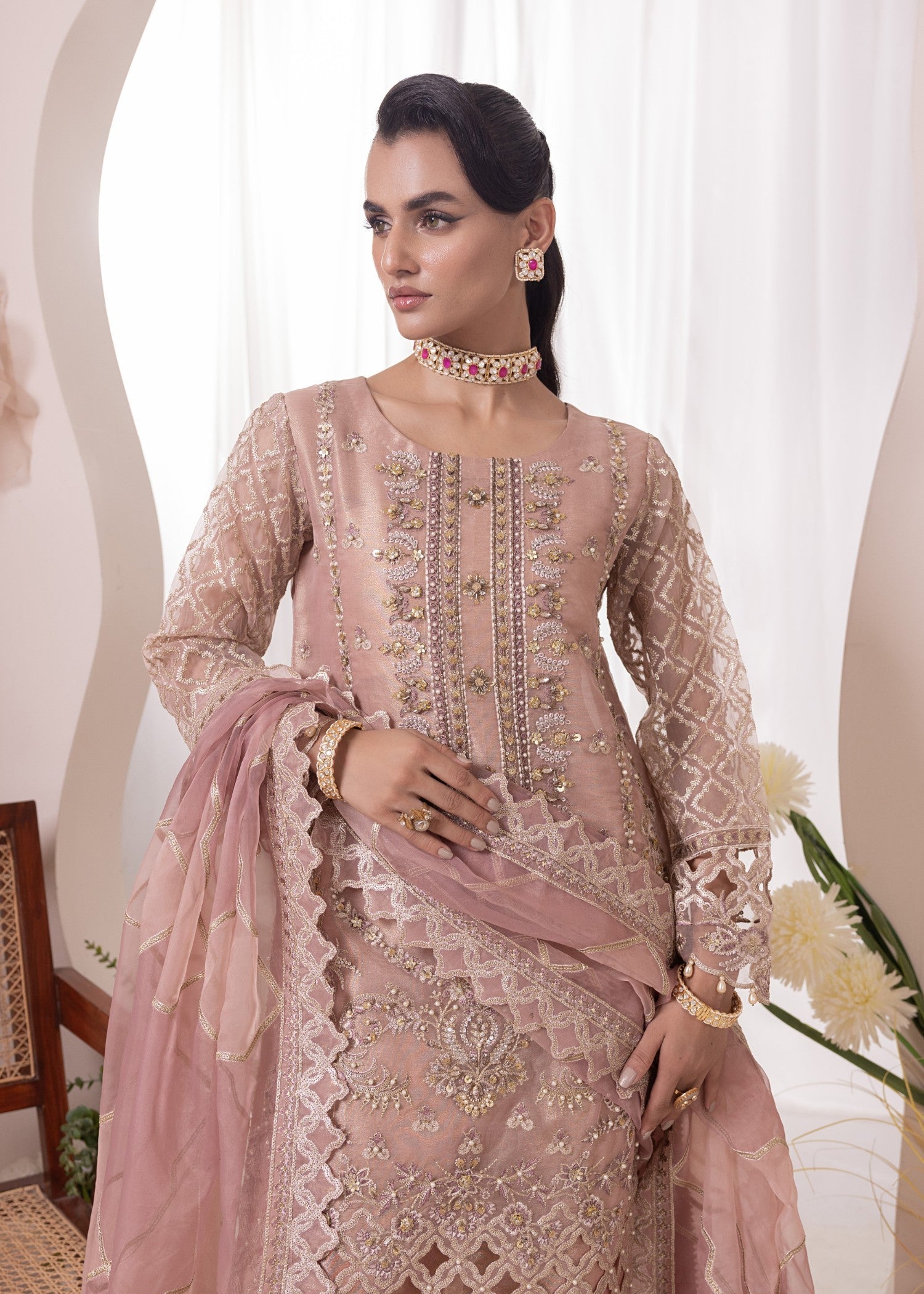 Diara Couture ROHEEN US 644 LIGHT PINK Women 3pcs