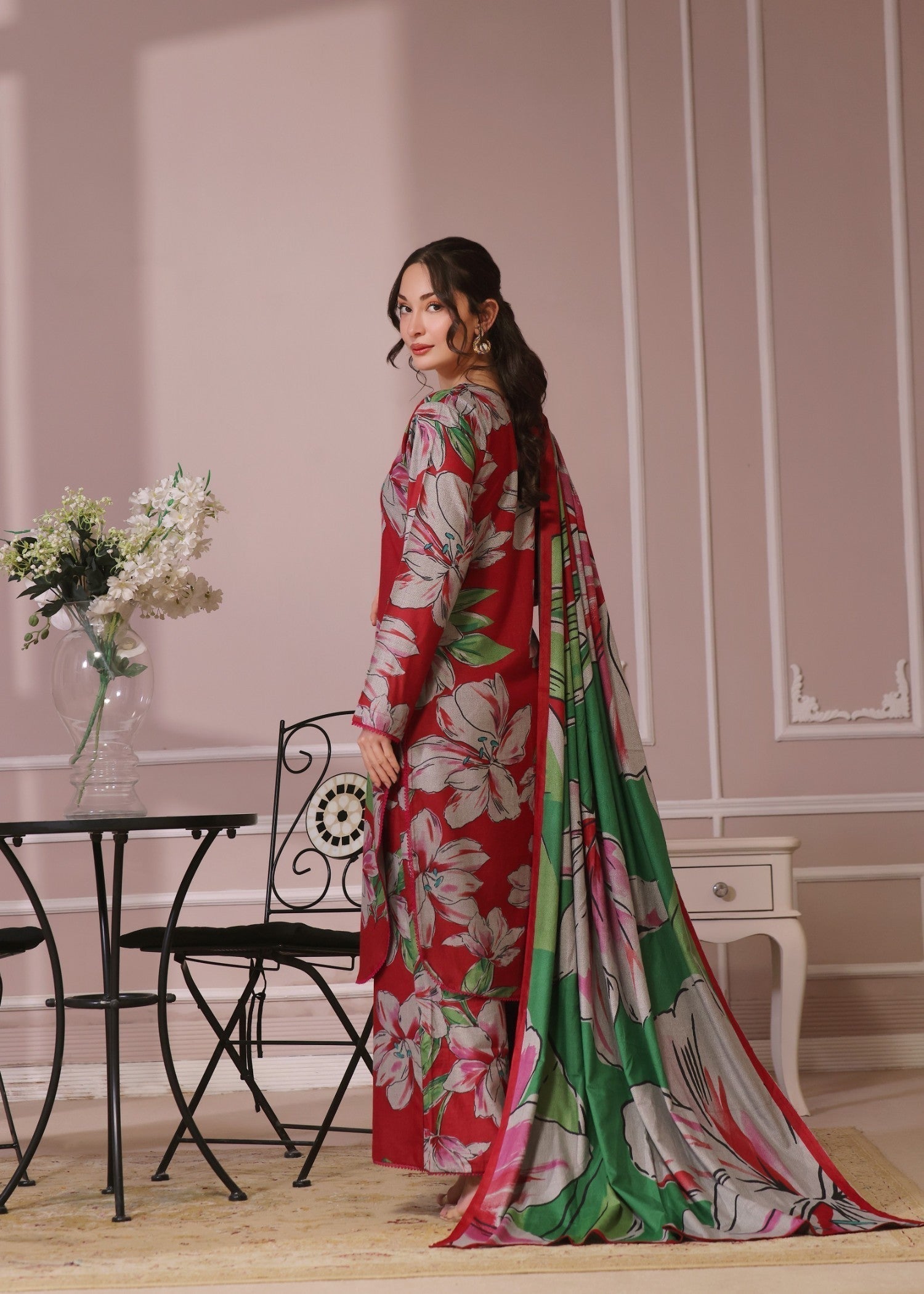 Feathers IVORY ROSE Women 3pcs