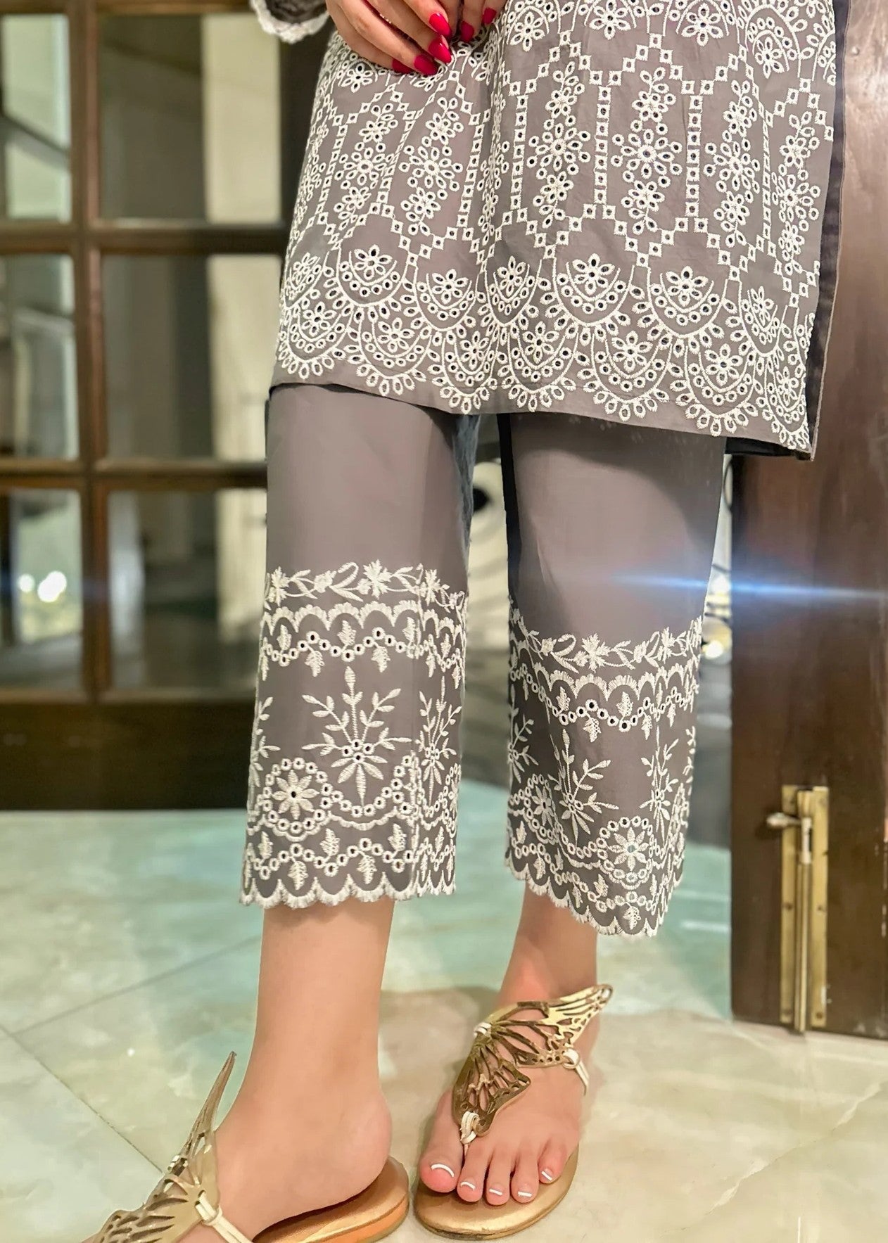 Naarj Iris Schiffli CO ORD Set Women 2pcs